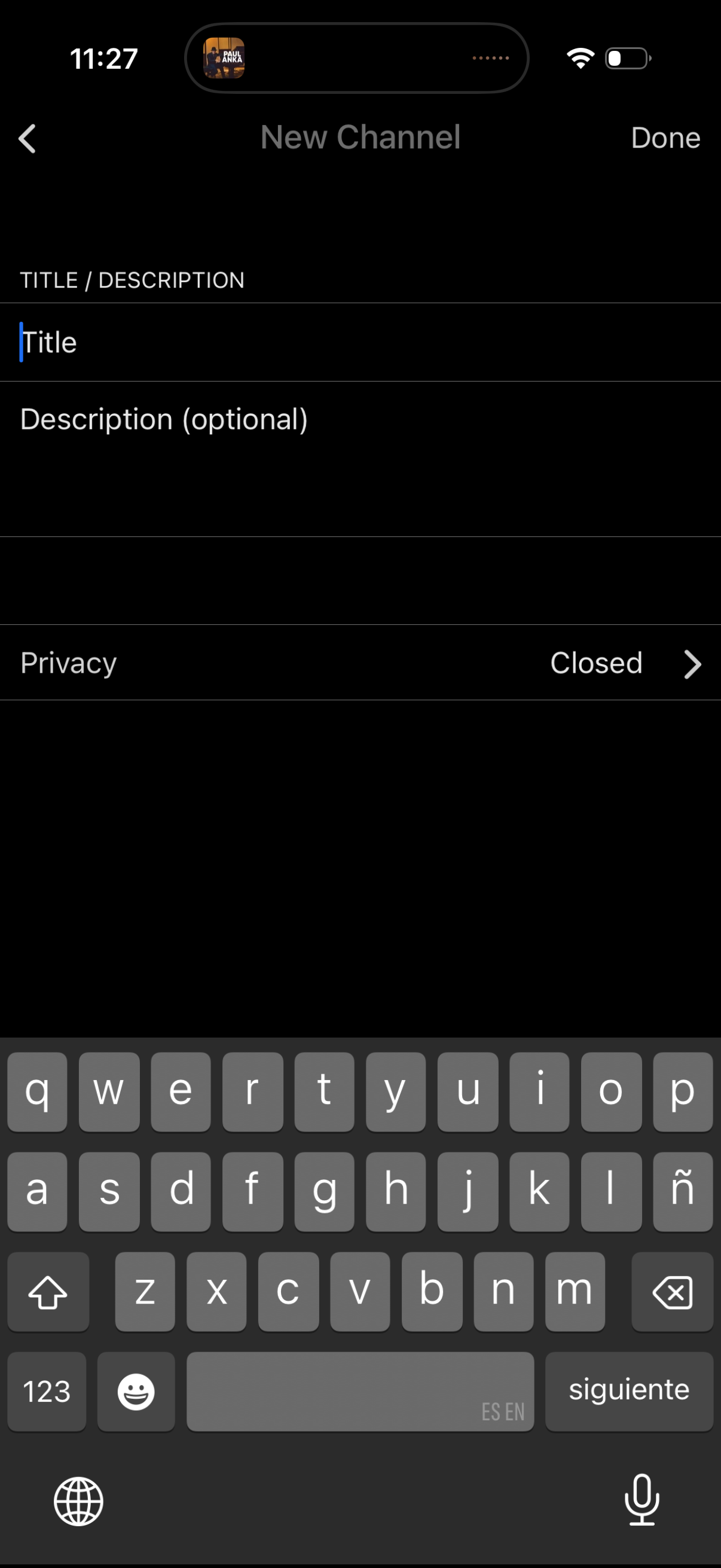 are:na create a new channel