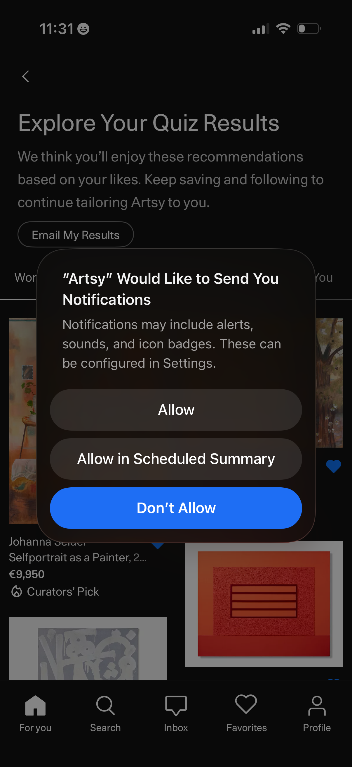 artsy app screenshot 114