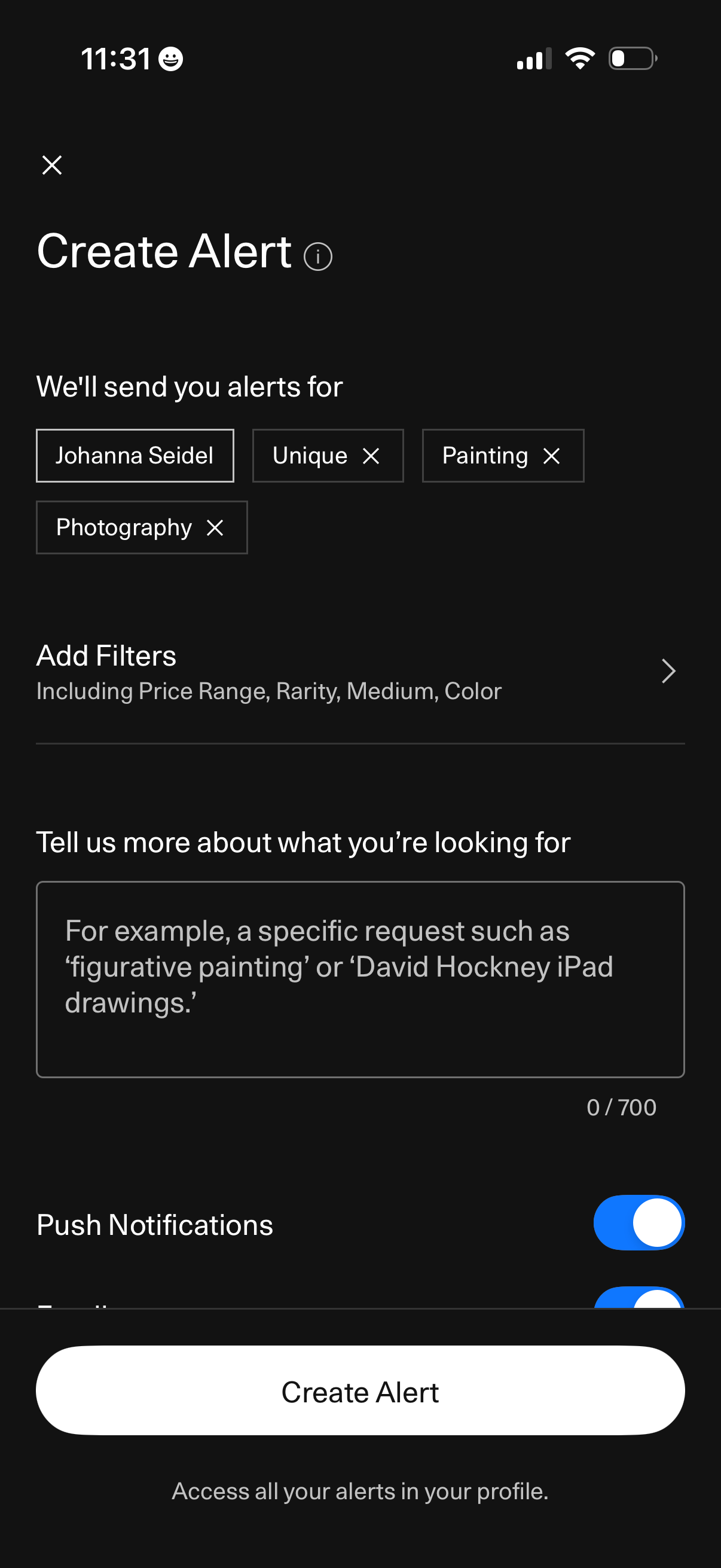 artsy app screenshot 108