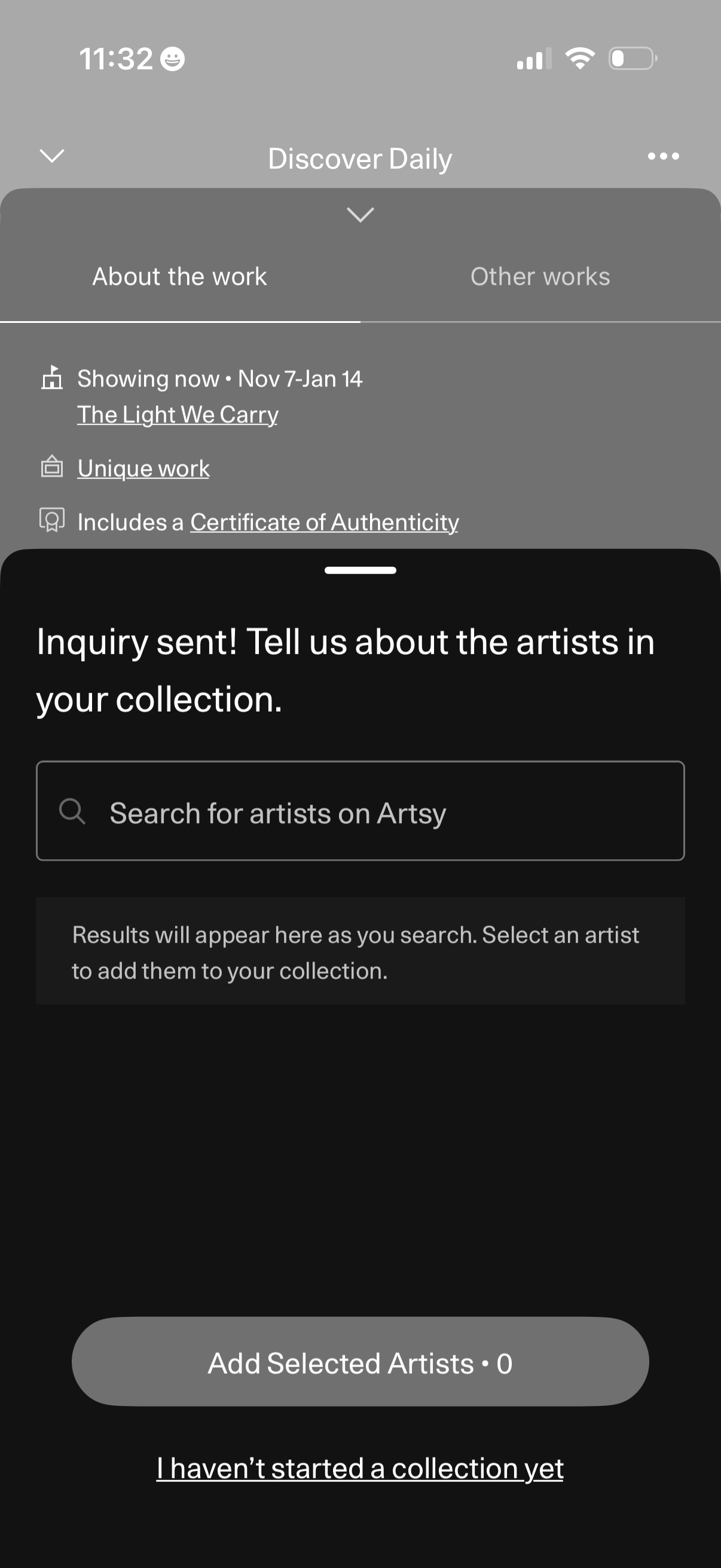 artsy app screenshot 92