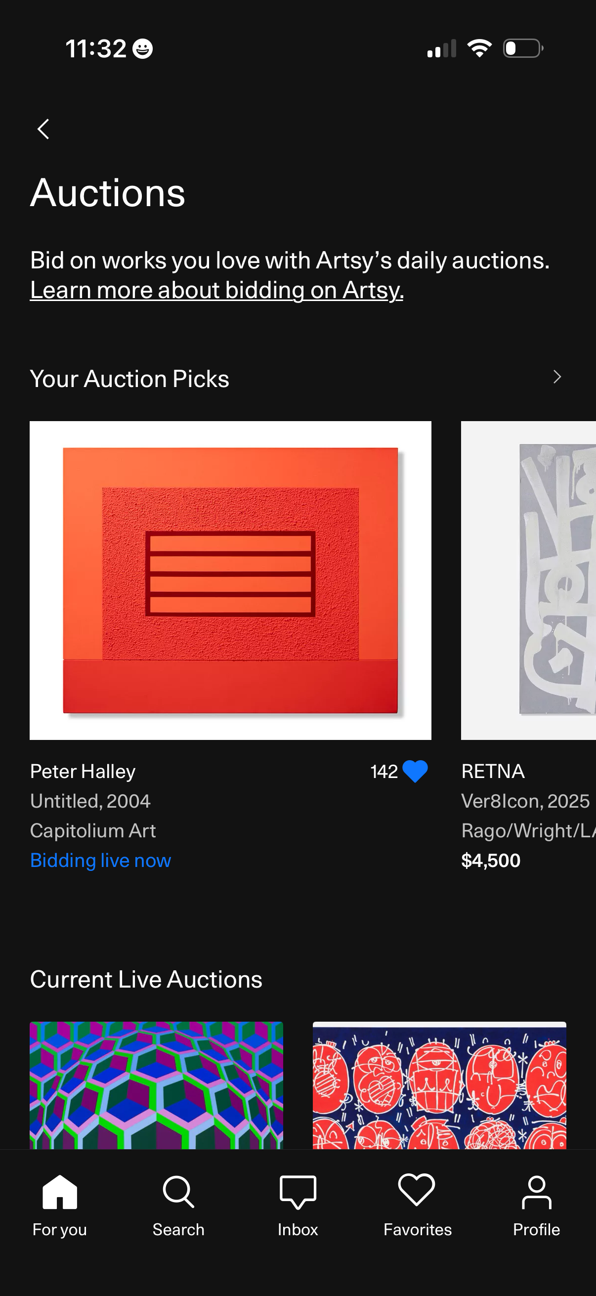 artsy browse auctions