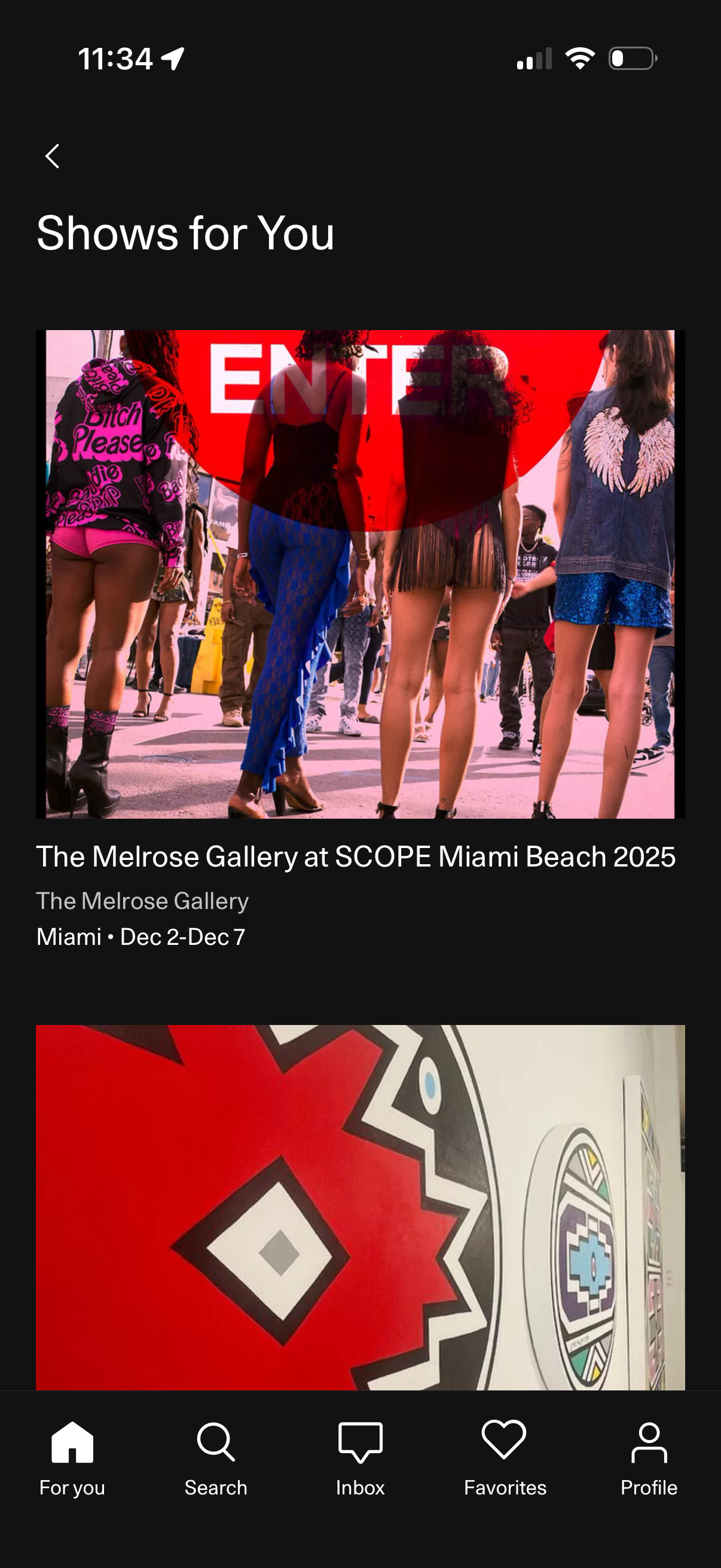 artsy browse recommended shows