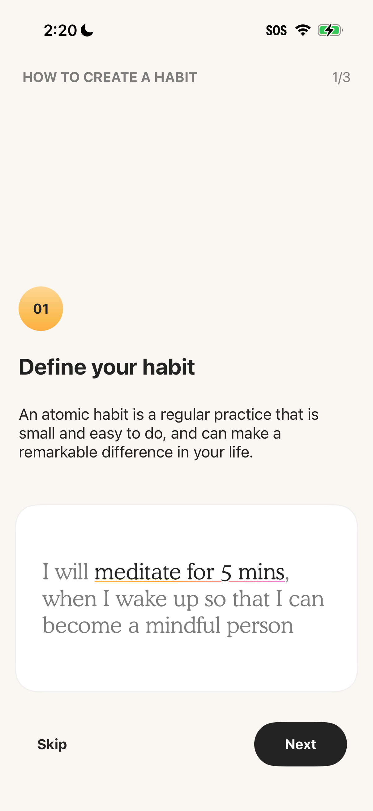Step 4 of Atoms Onboarding