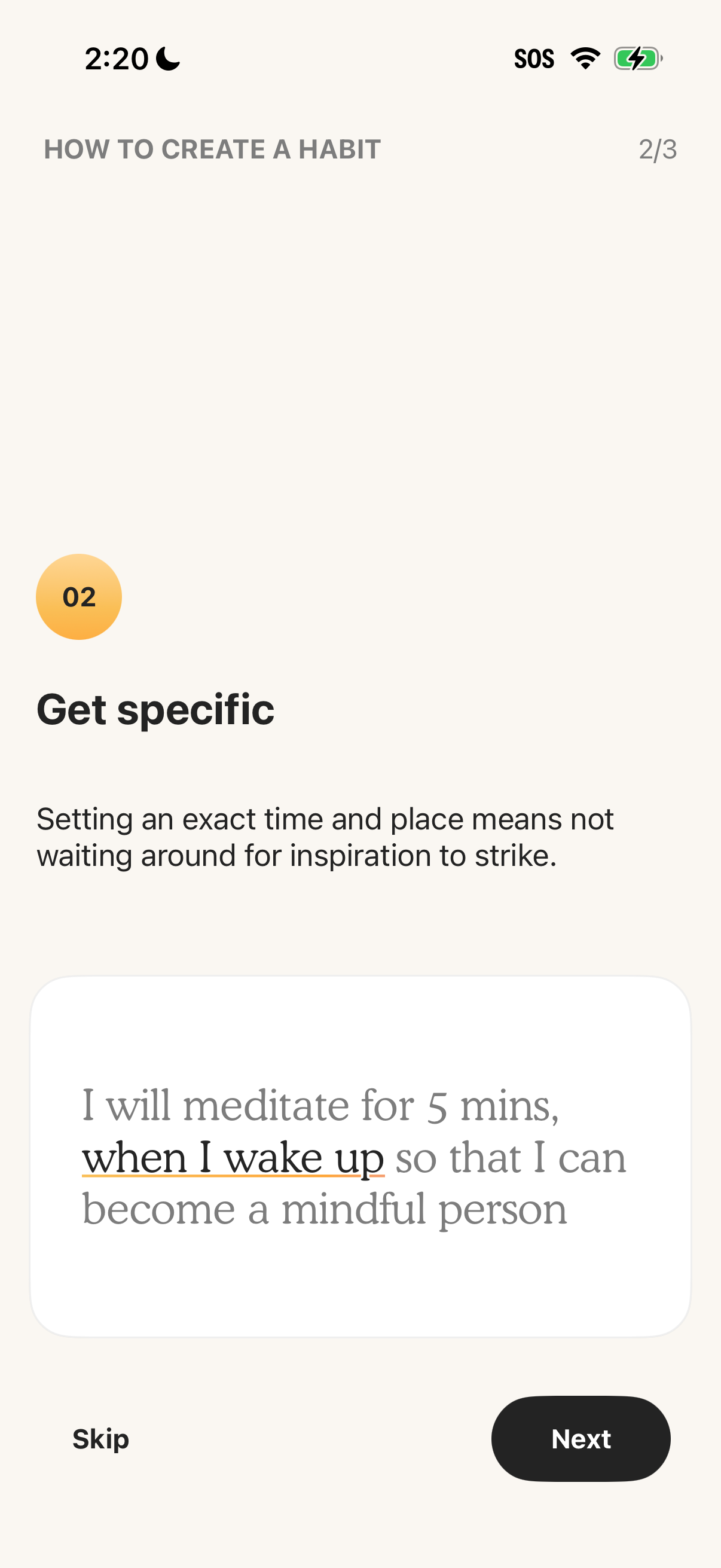 Step 5 of Atoms Onboarding