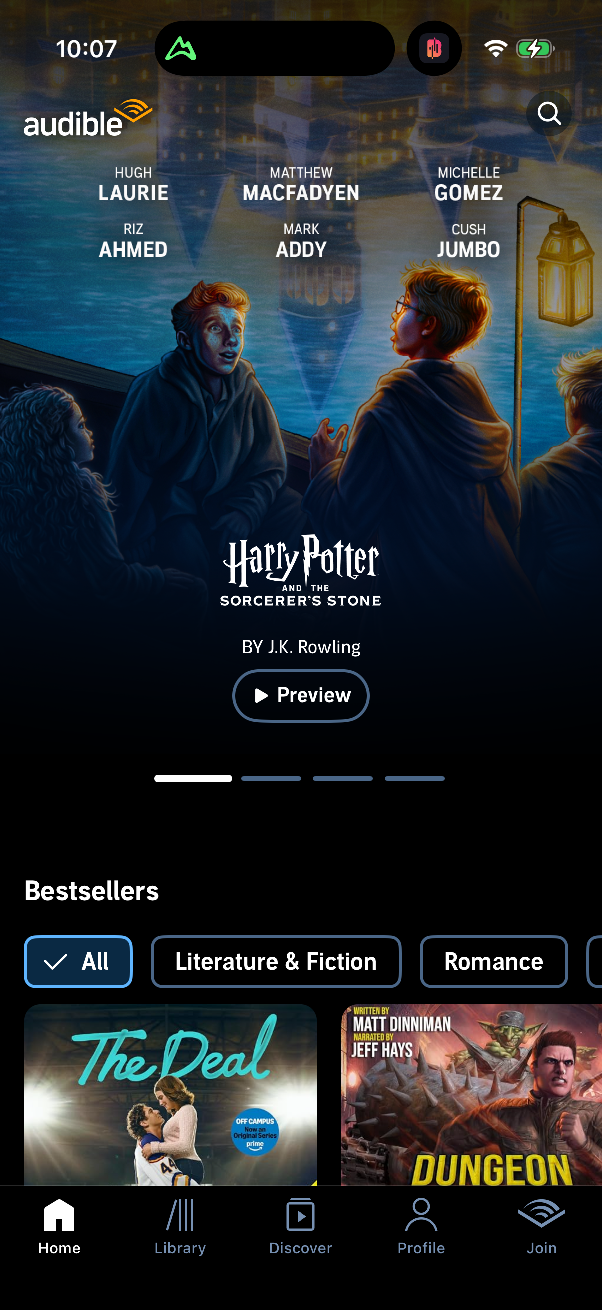 Step 1 of audible Main_tabs