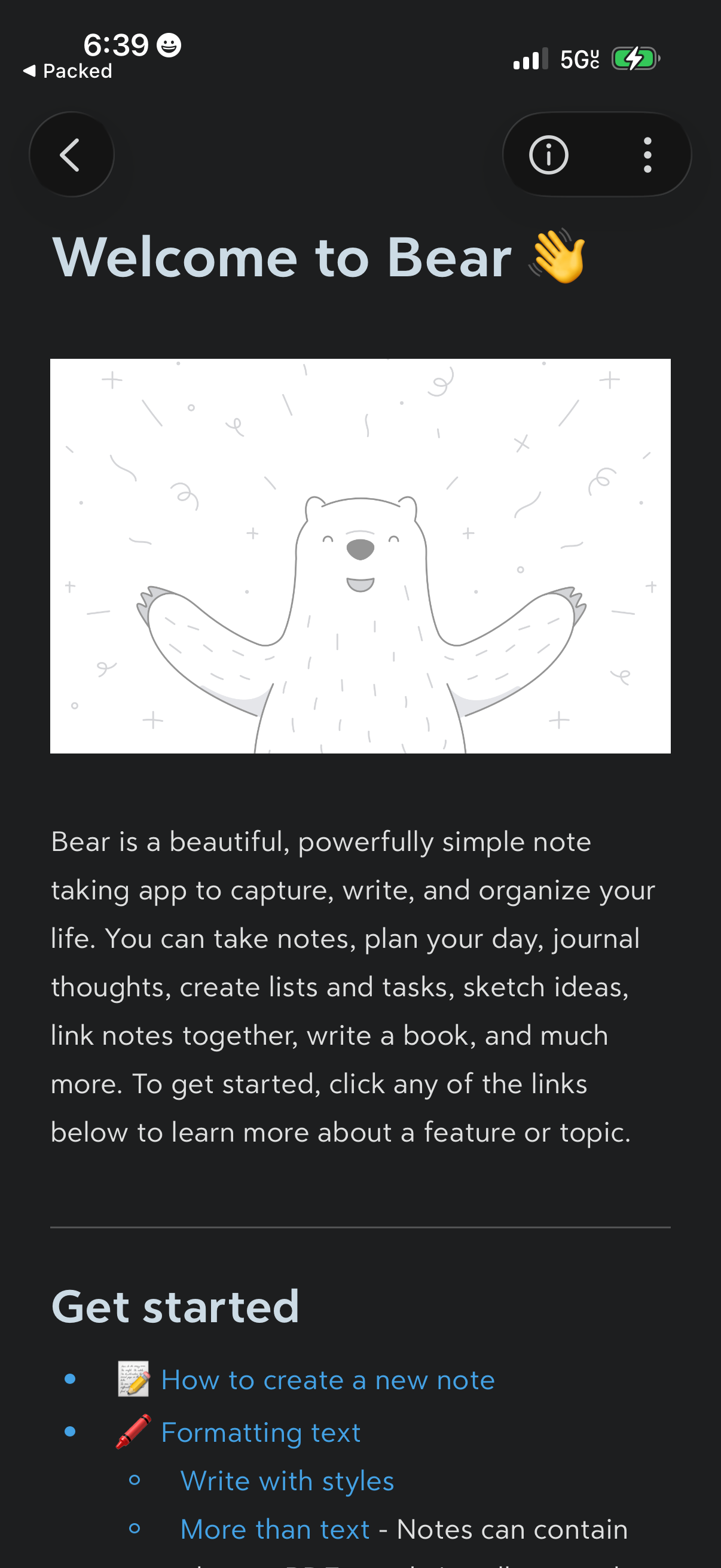 bear screen