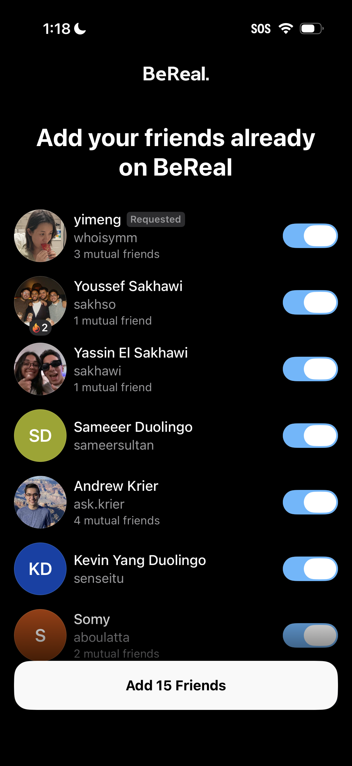 bereal app screenshot 6