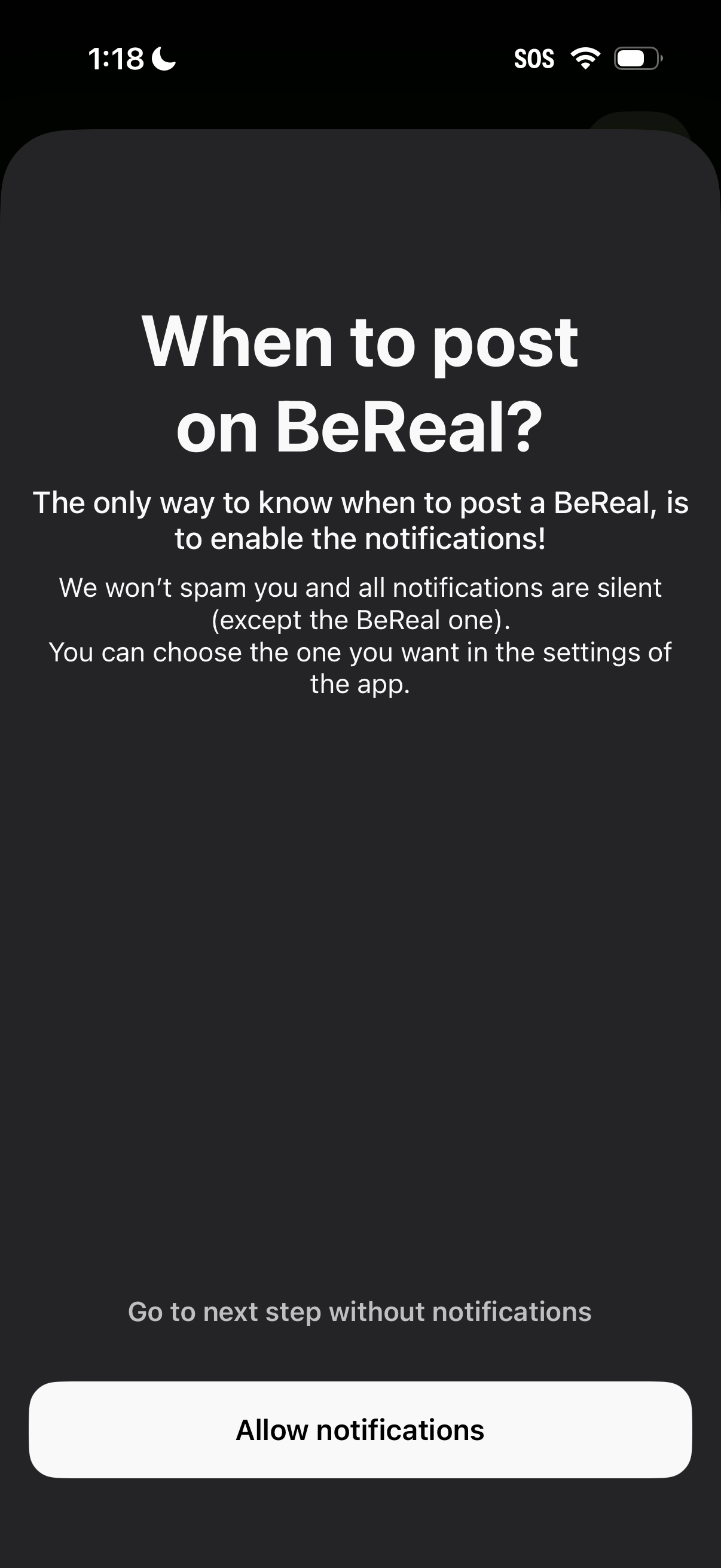 bereal app screenshot 3