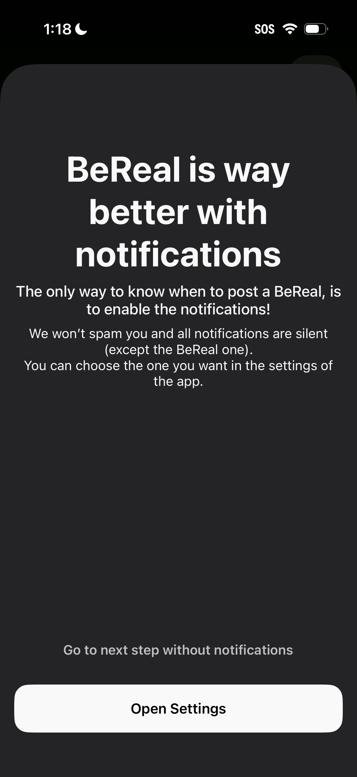 bereal app screenshot 1