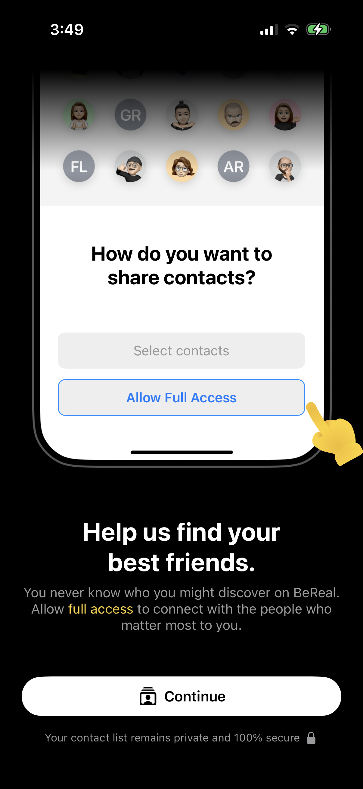 bereal screen
