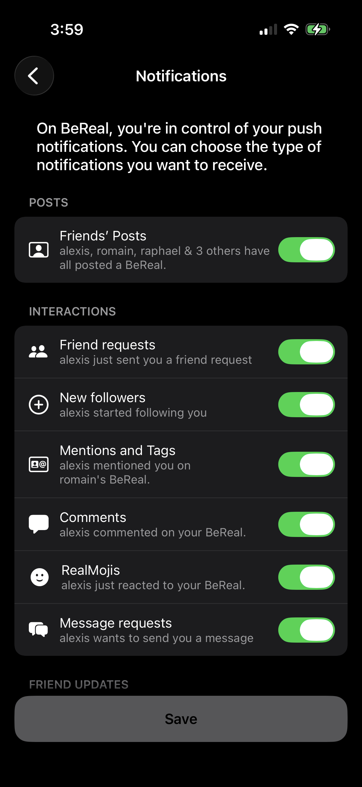 Bereal app screenshot 5