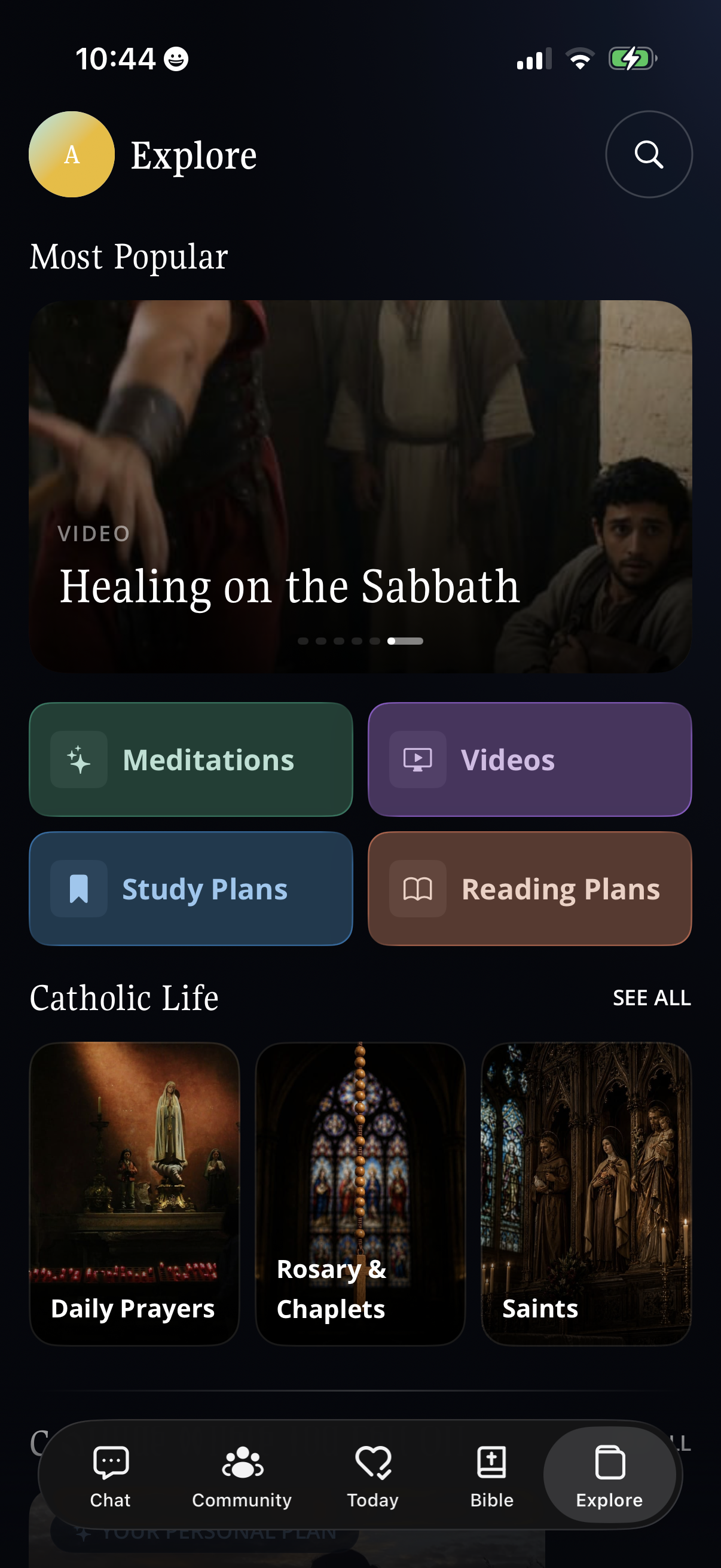 bible-chat screen