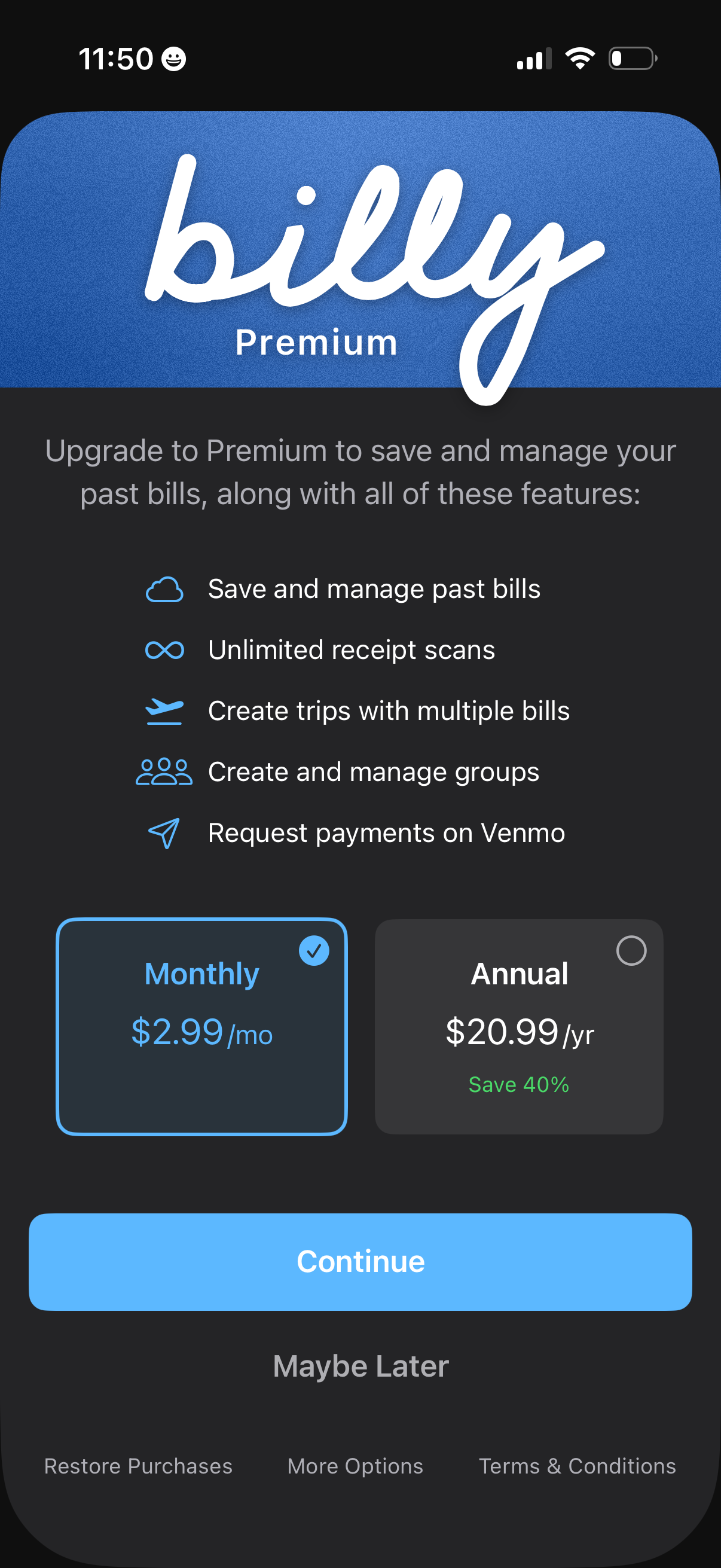 billy app screenshot 7