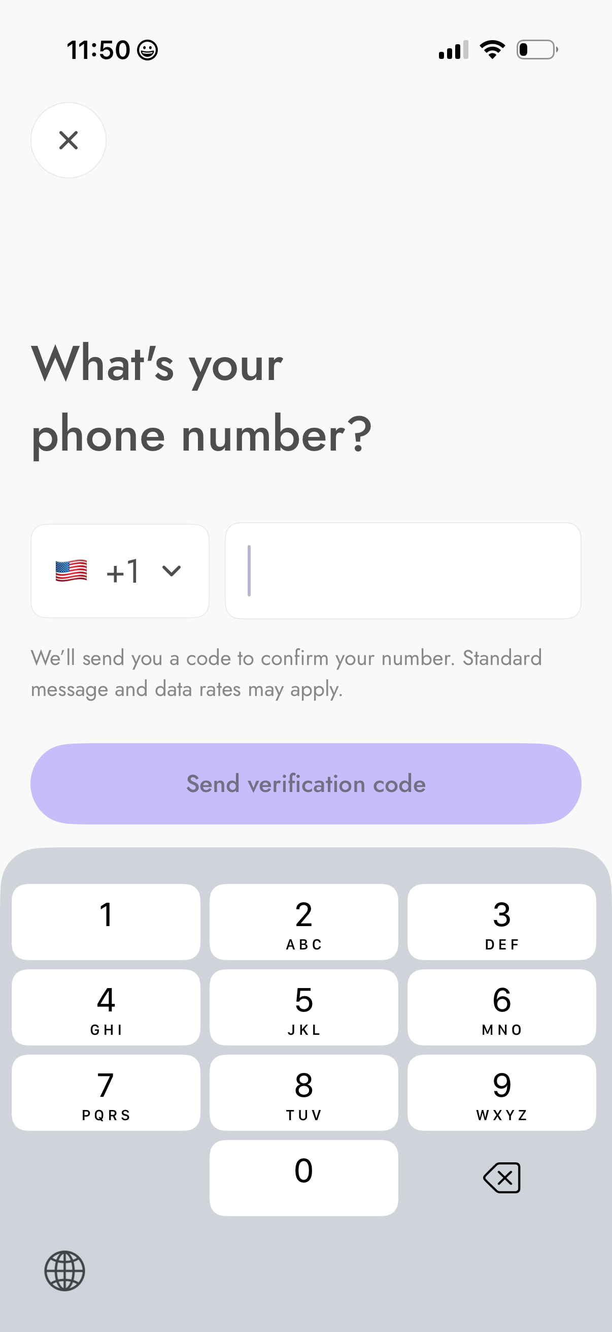bins sign up with phone