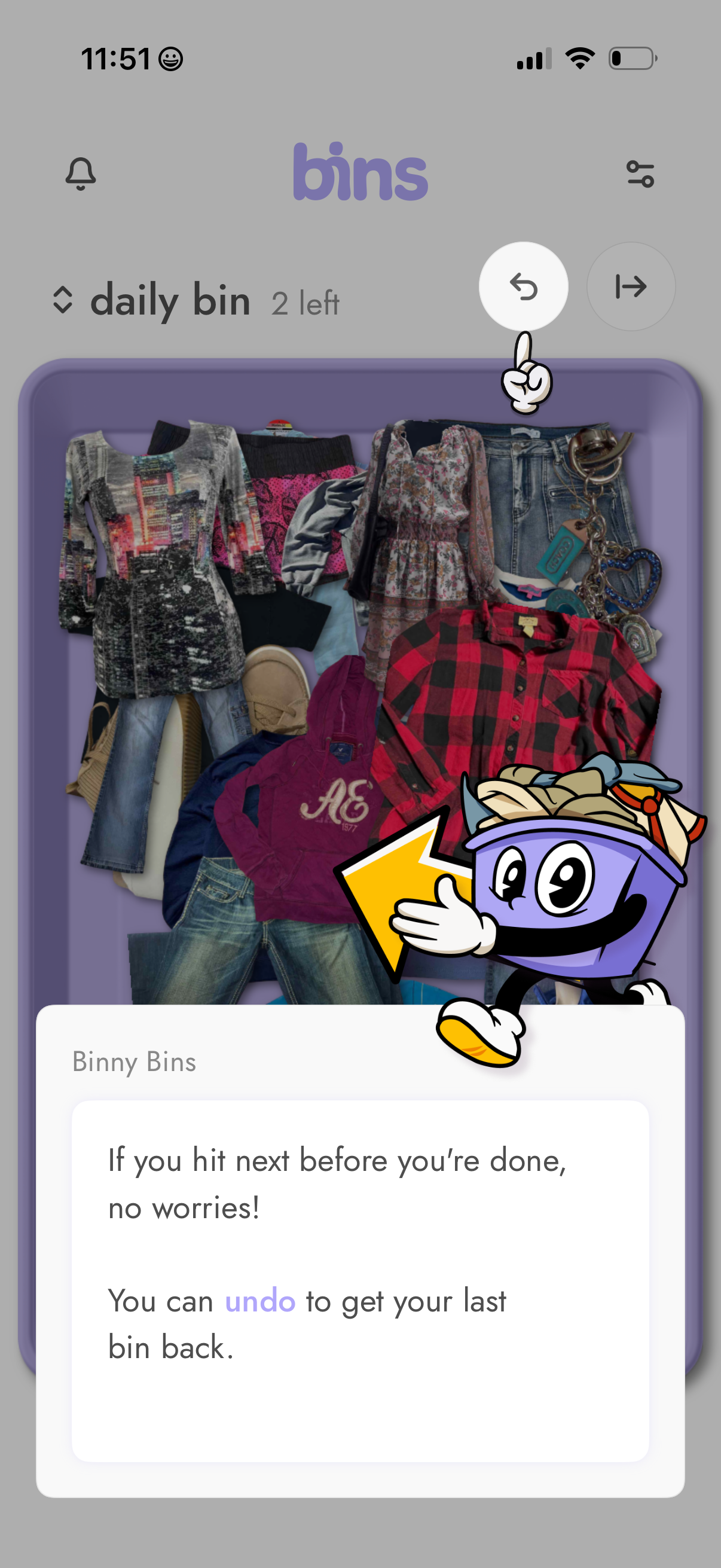 bins app screenshot 54