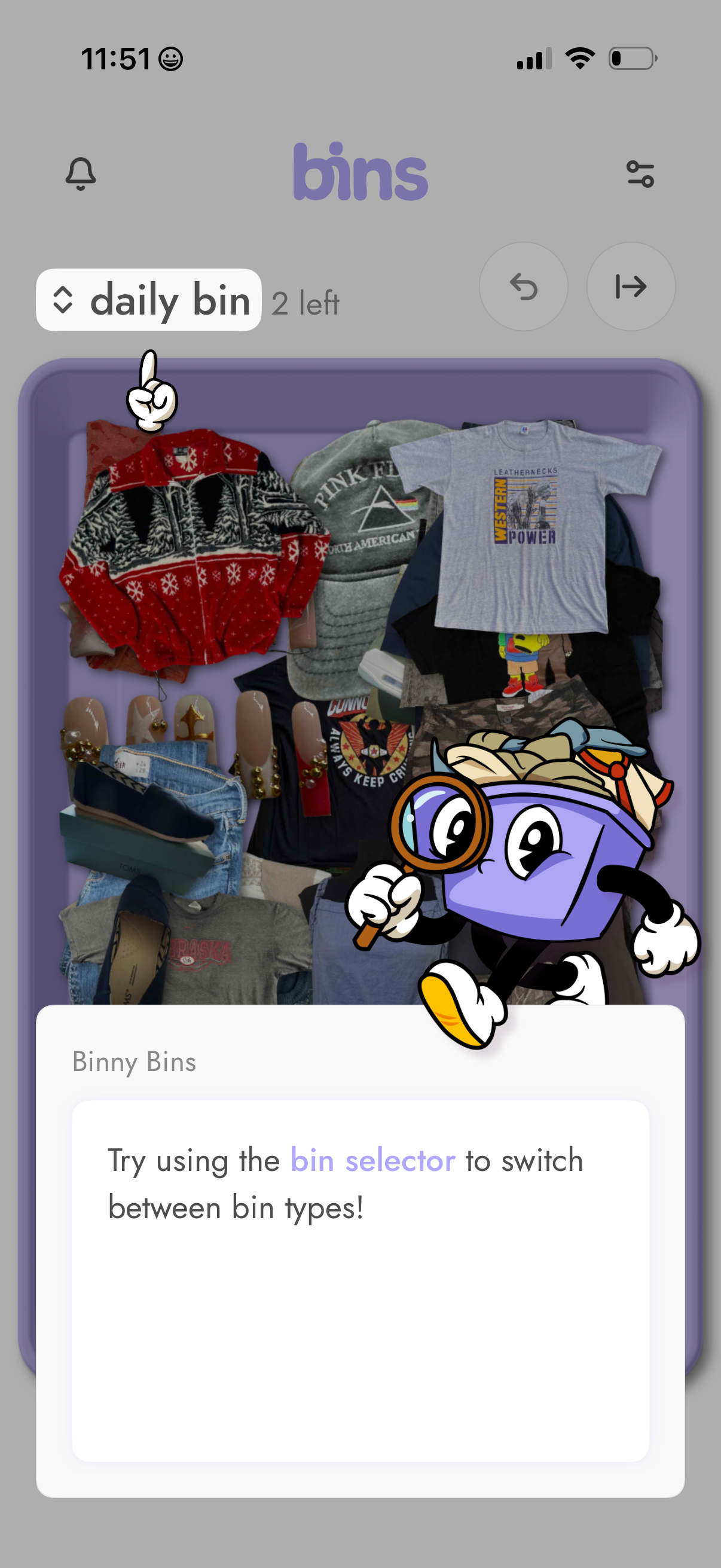 bins app screenshot 52