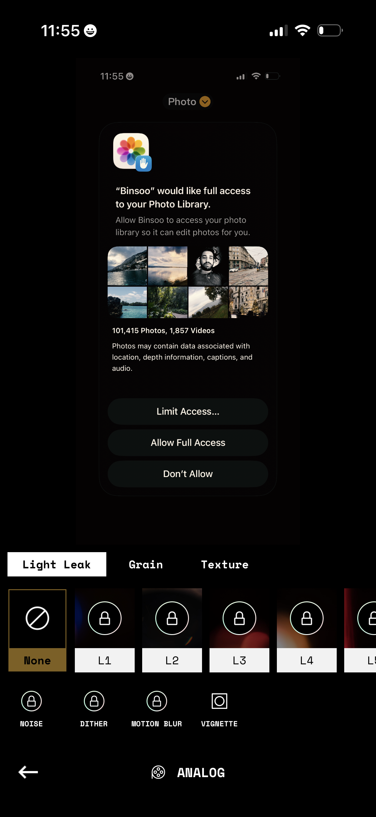 binsoo adjust analog effects