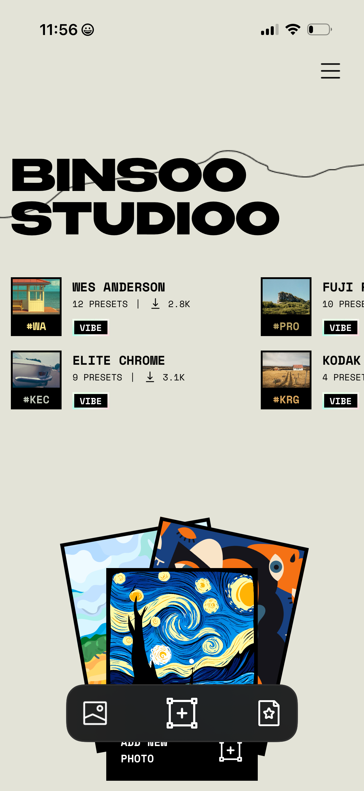 binsoo open settings