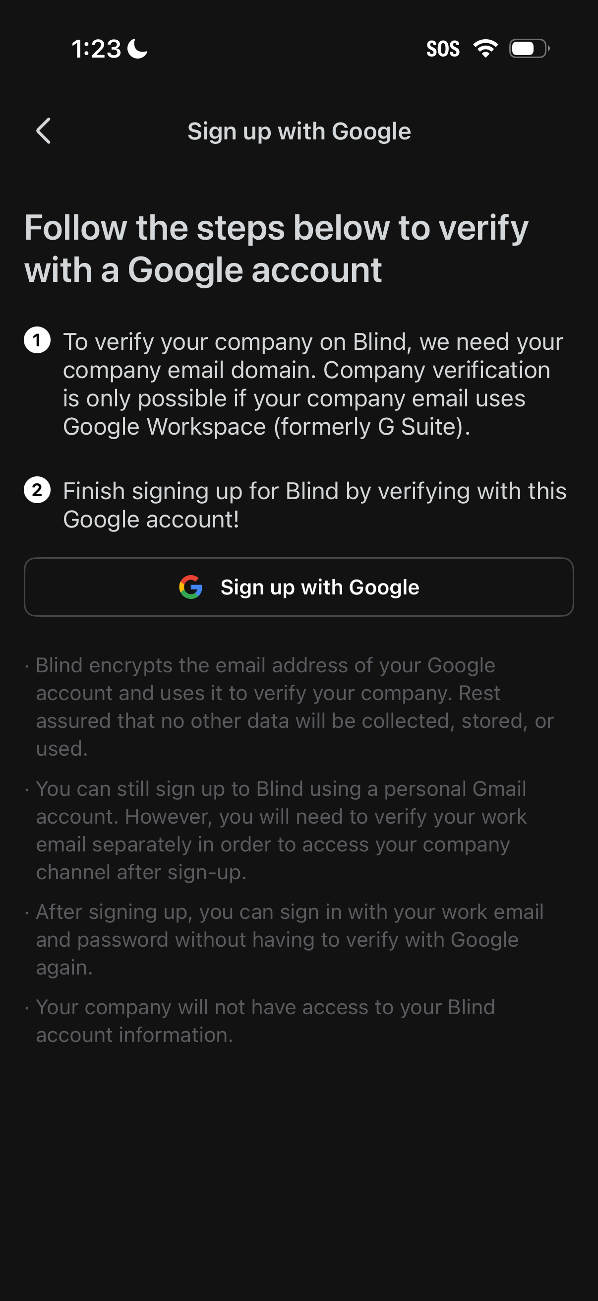 blind app screenshot 11