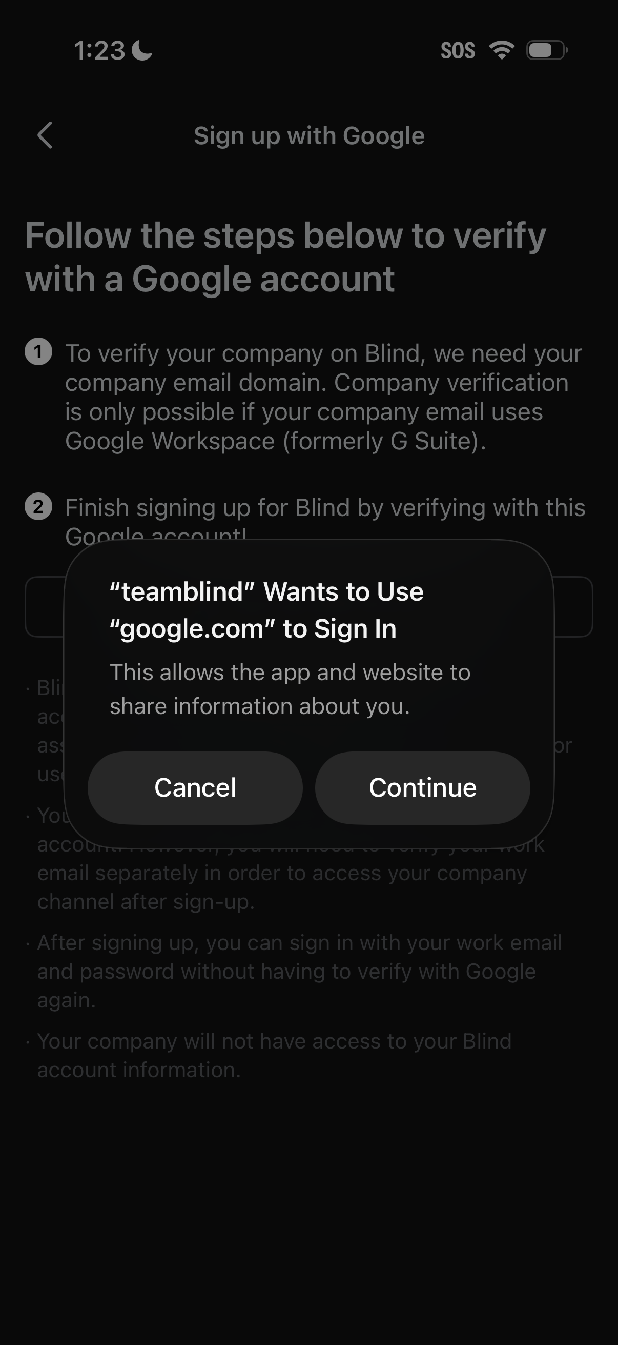 blind app screenshot 10
