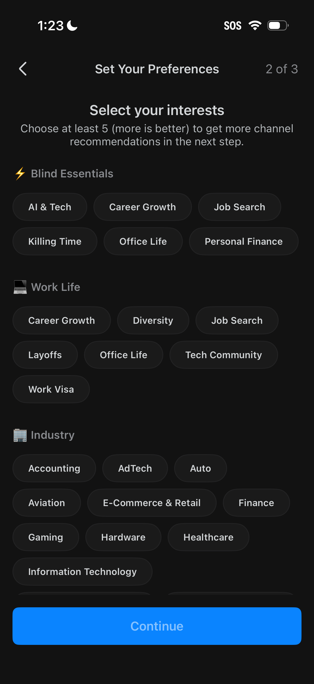 blind app screenshot 5