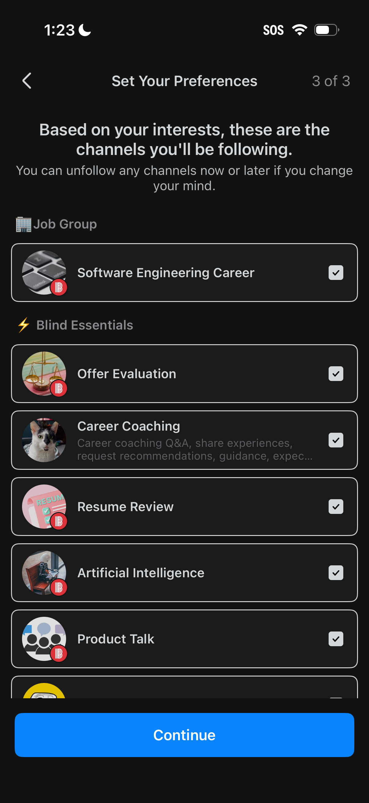 blind app screenshot 4