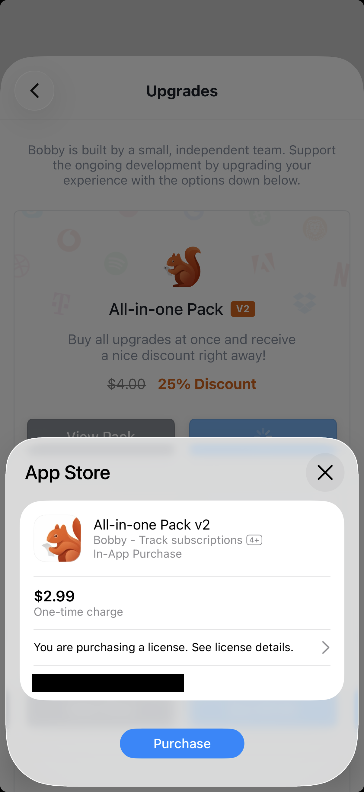 Step 2 of Bobby Shop Consumable Paywall
