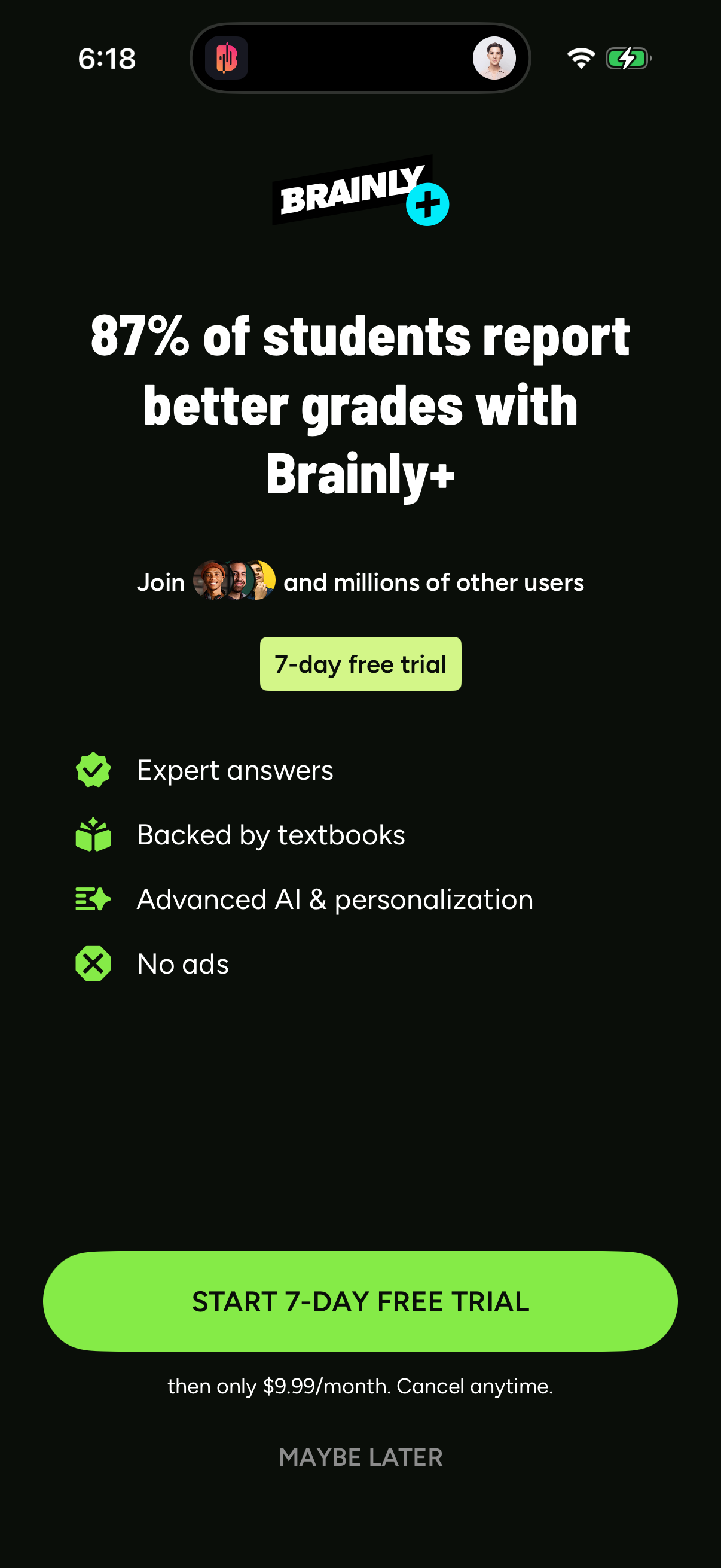 brainly app screenshot 2