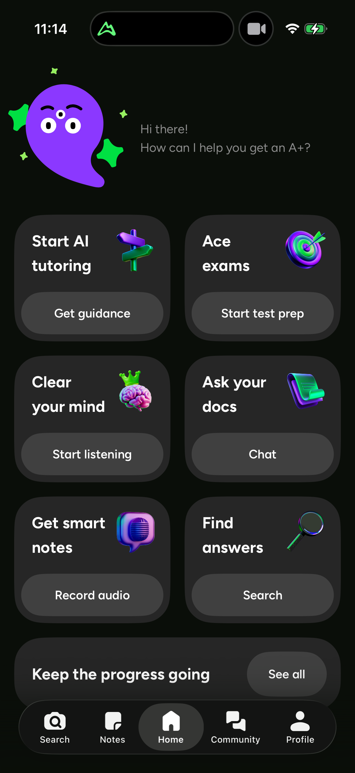 Step 1 of brainly Main_tabs