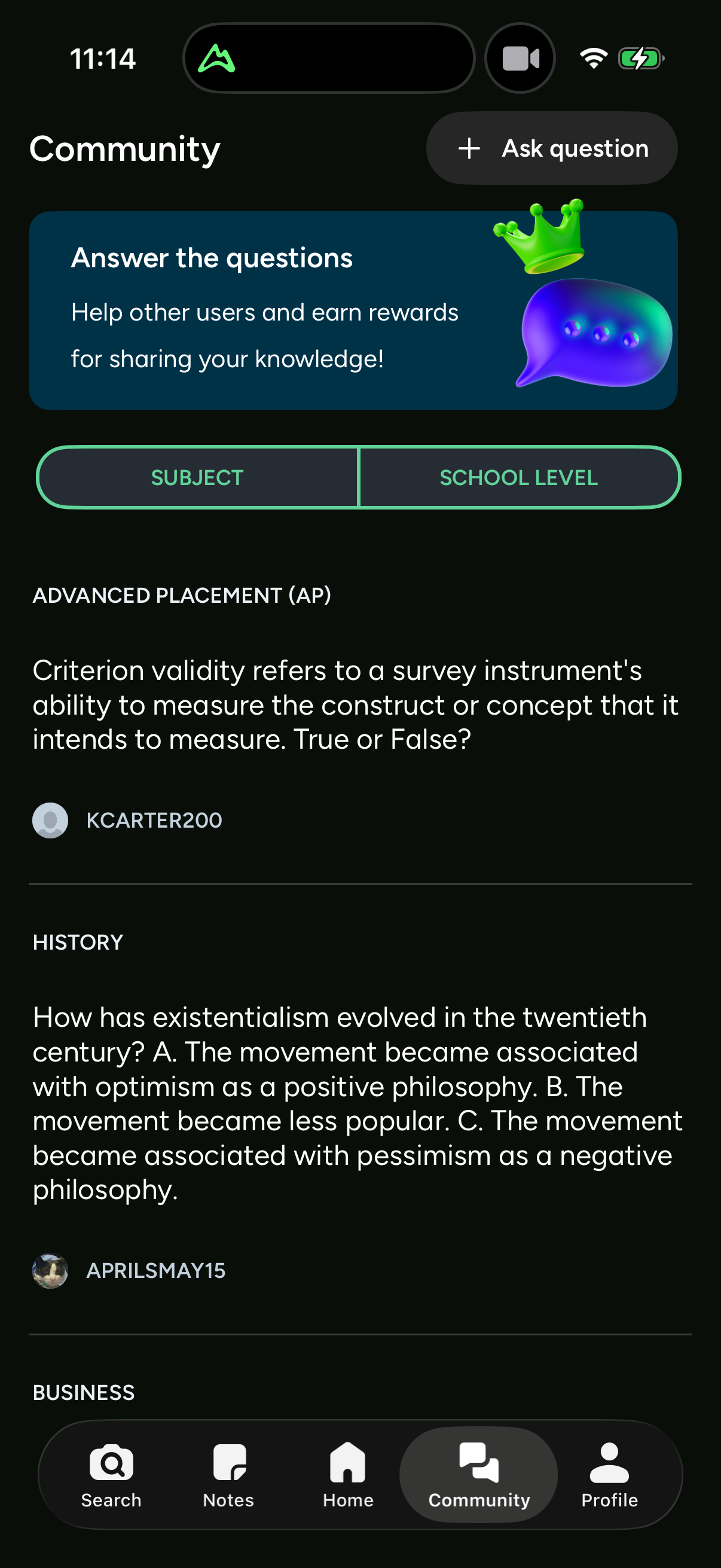 Step 4 of brainly Main_tabs