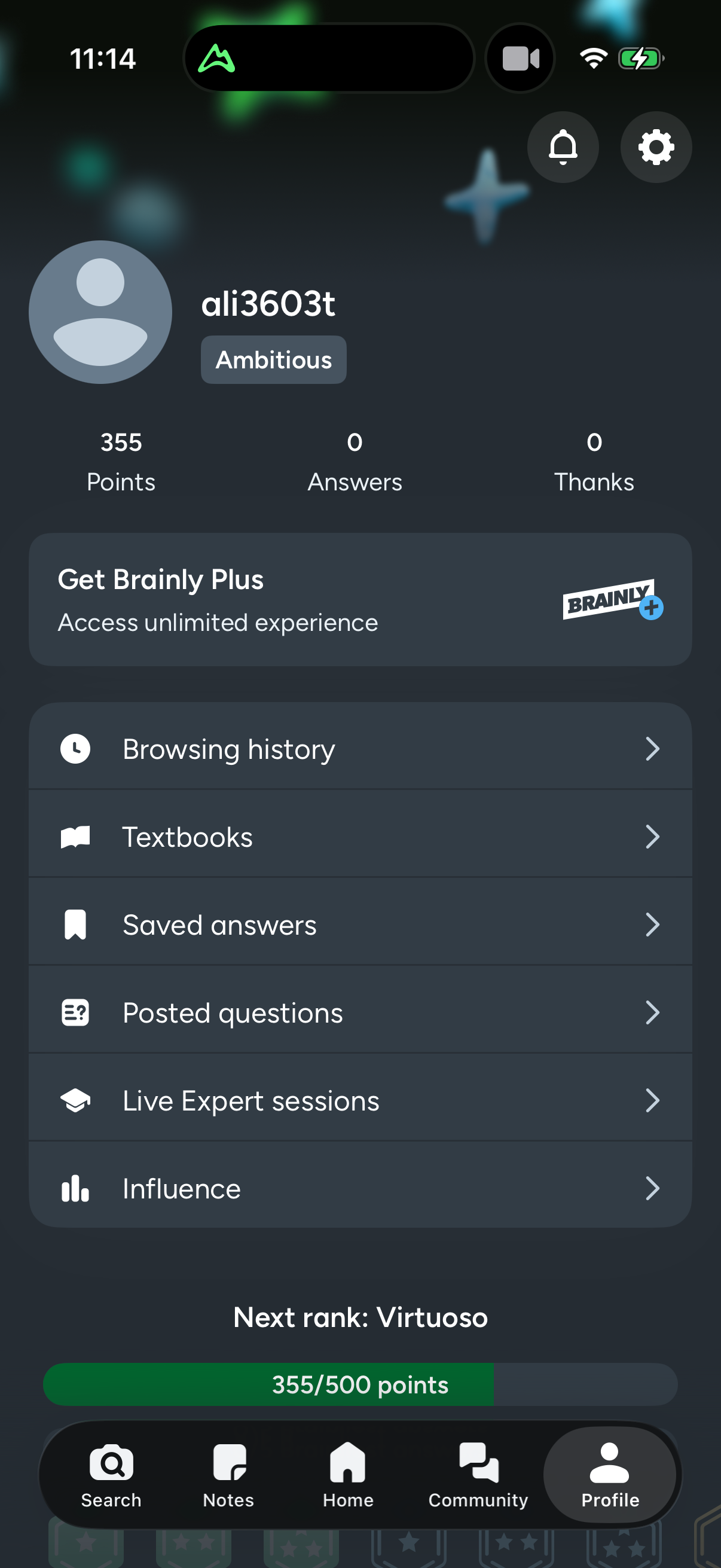 Step 5 of brainly Main_tabs
