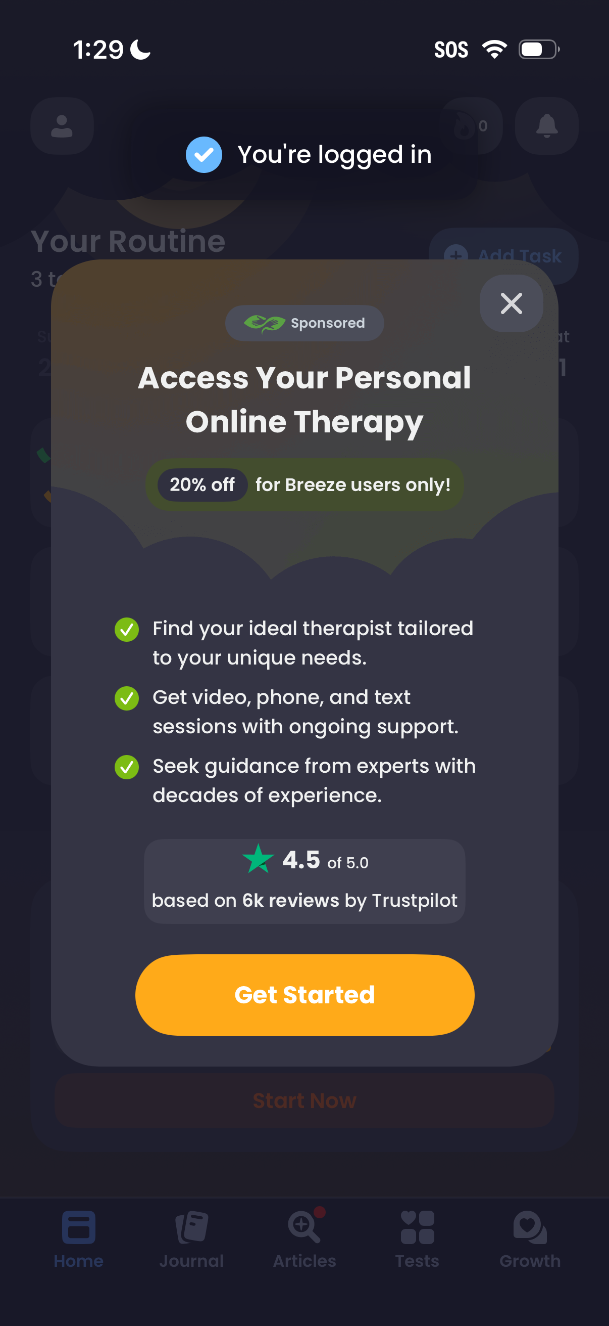 breeze app screenshot 2