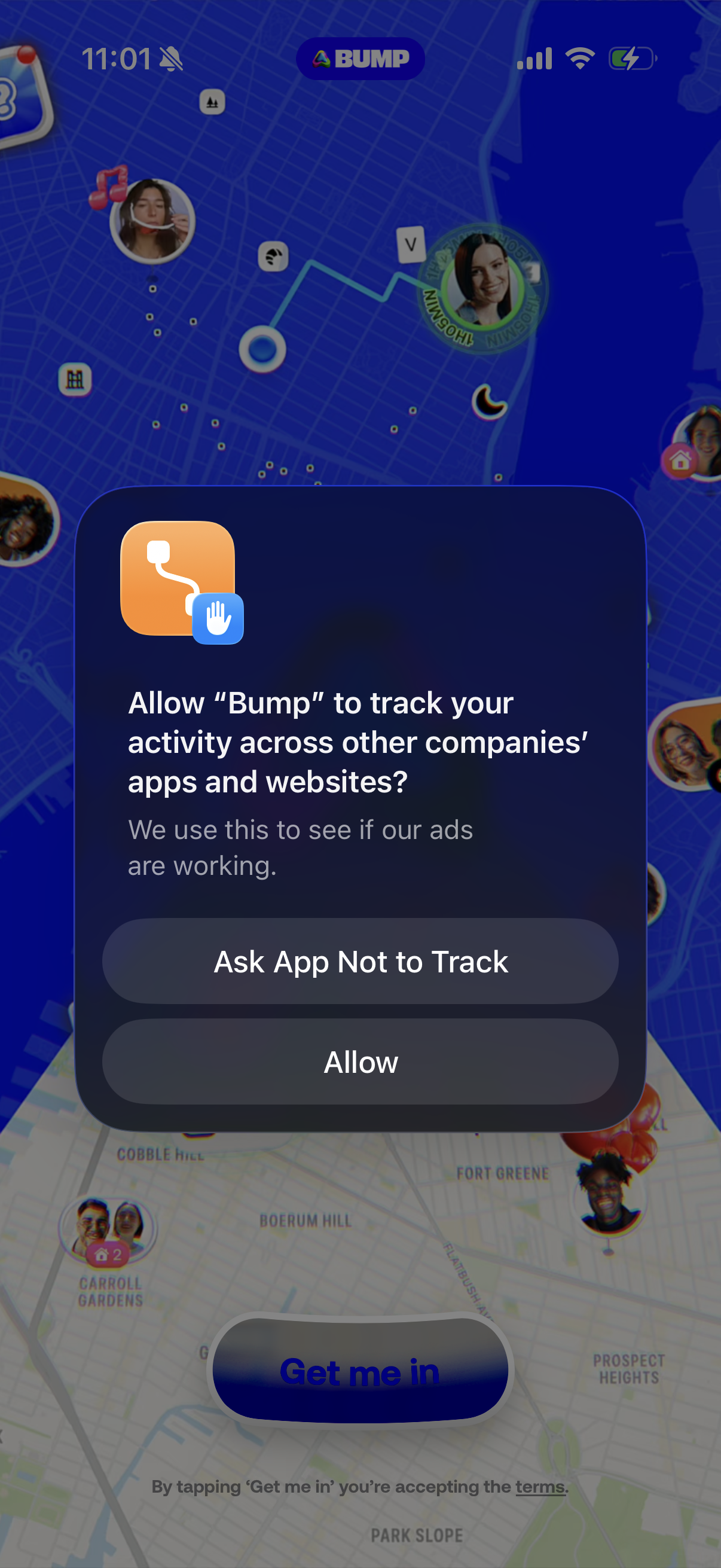 Step 1 of Bump Onboarding