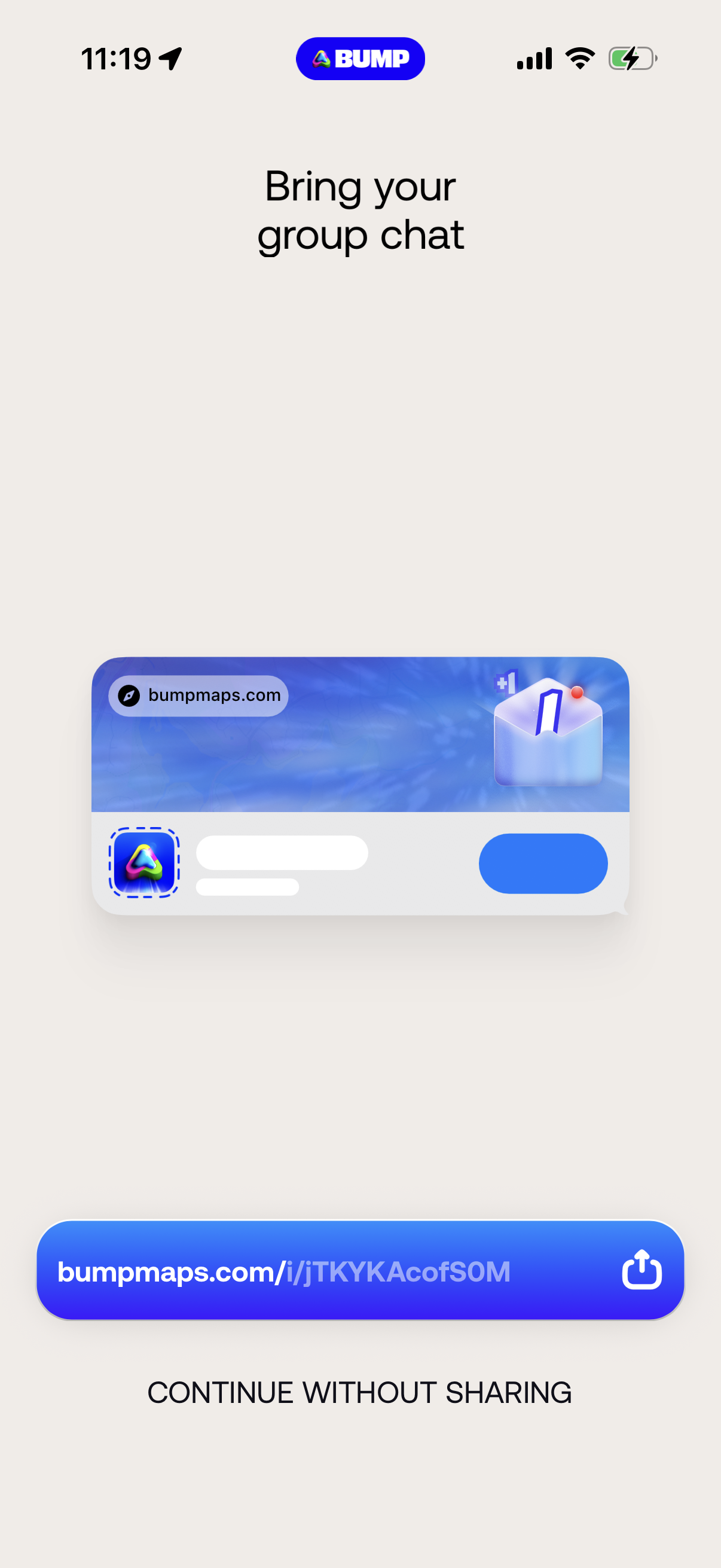 bump screen