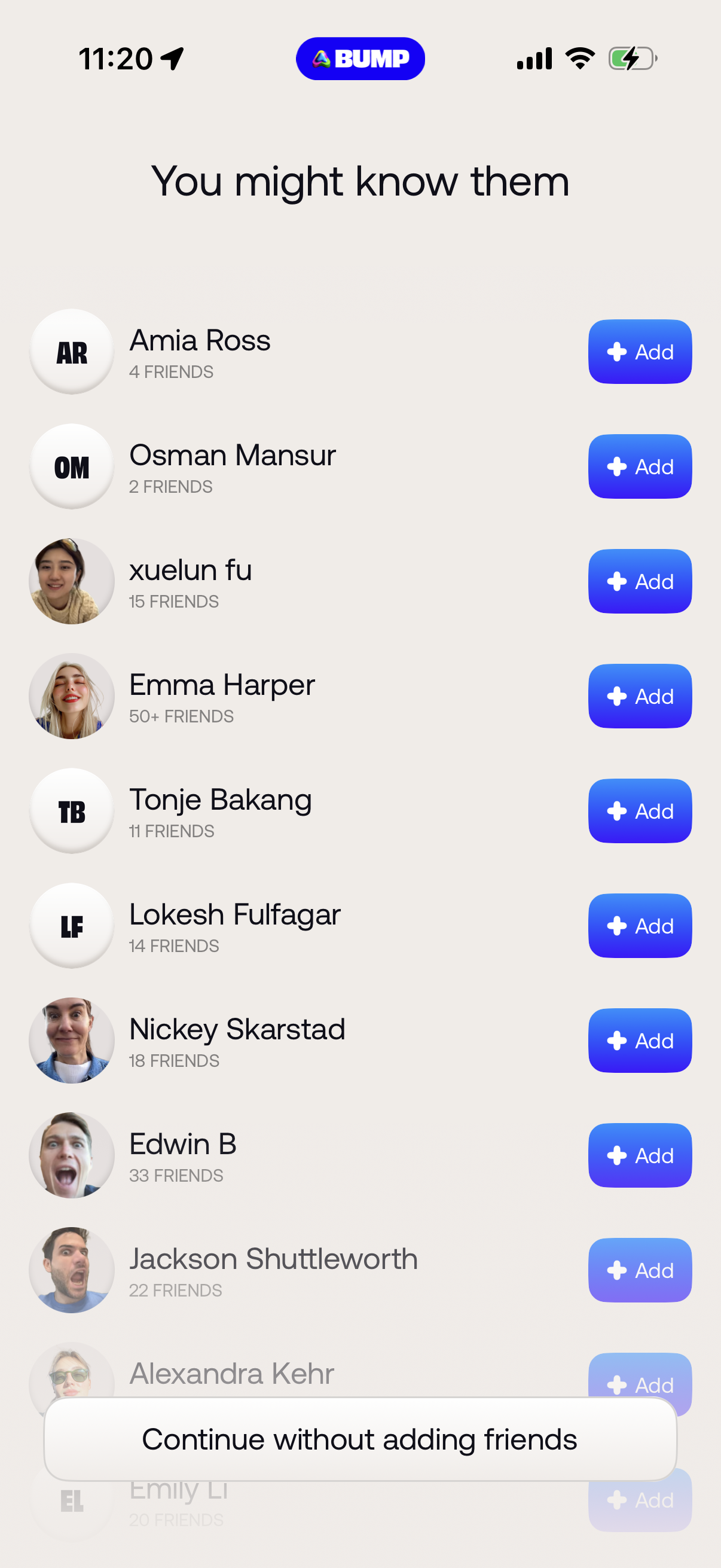Bump app screenshot 5