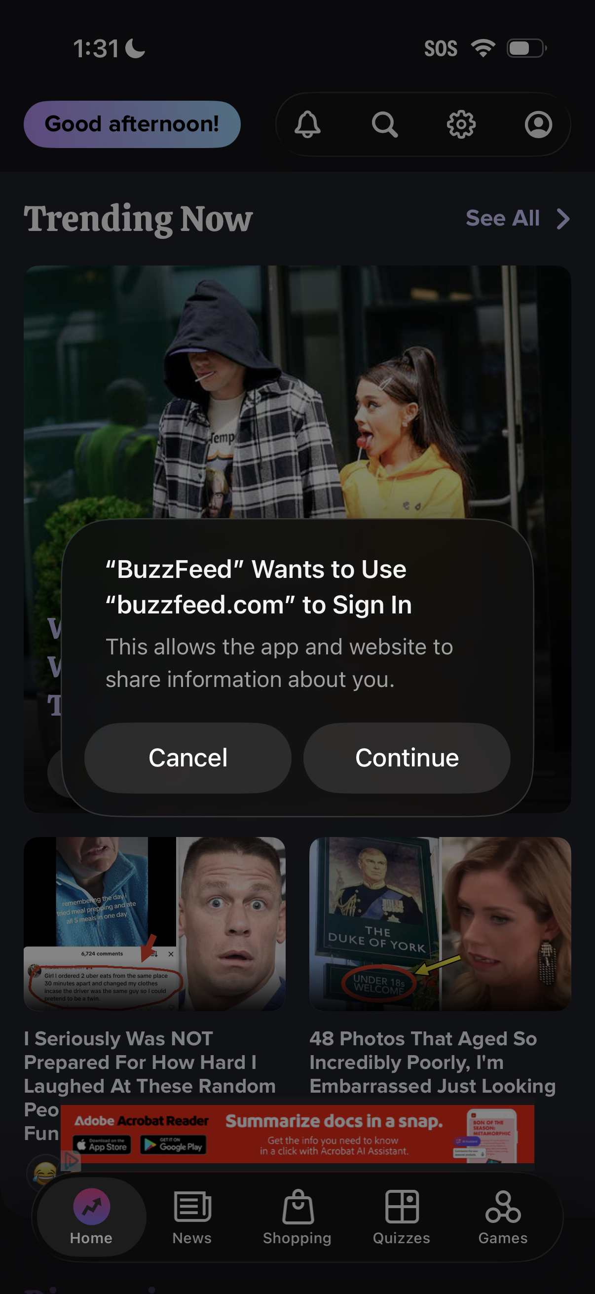 buzzfeed app screenshot 3