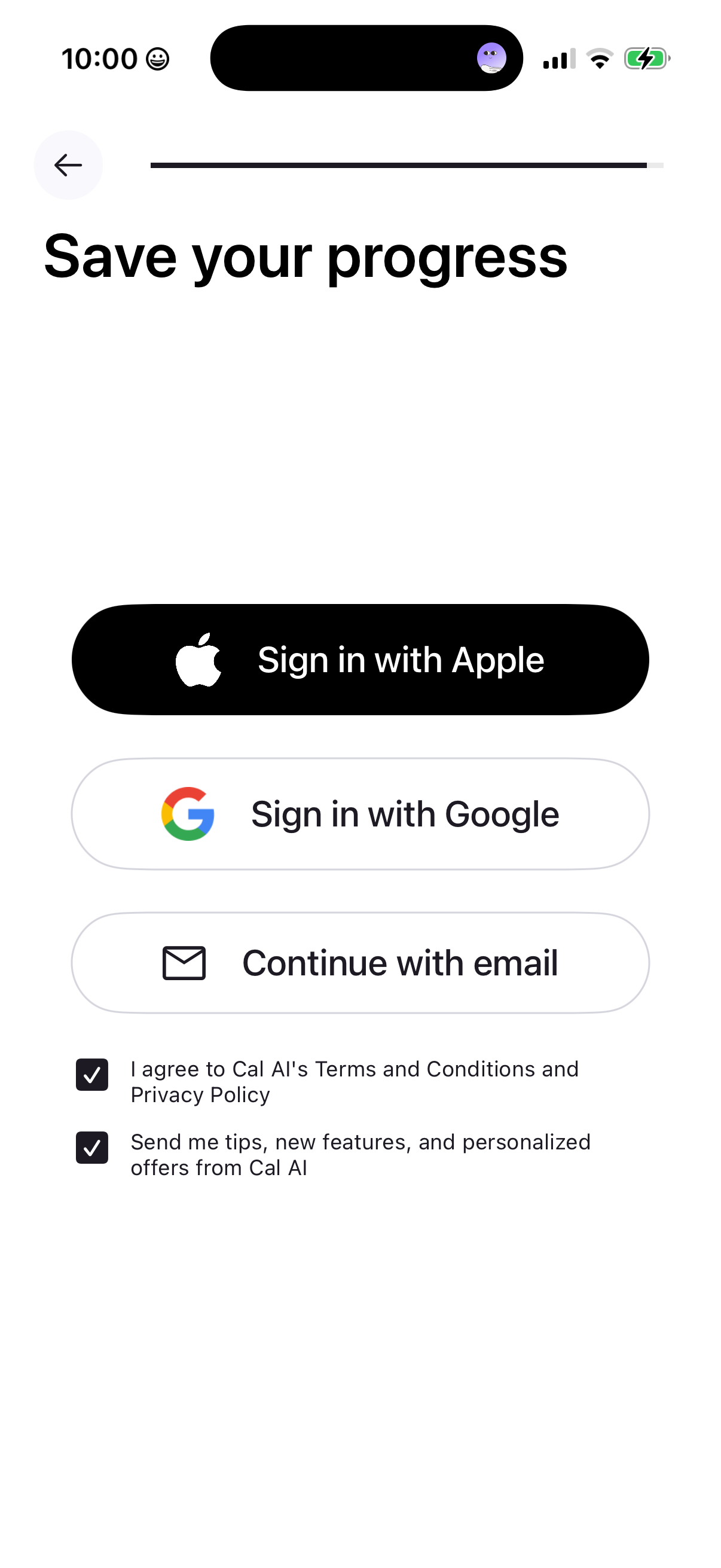 cal-ai screen