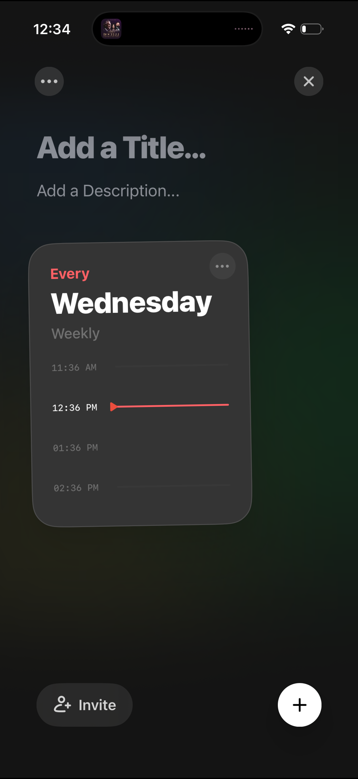 canopi delete repeating schedule