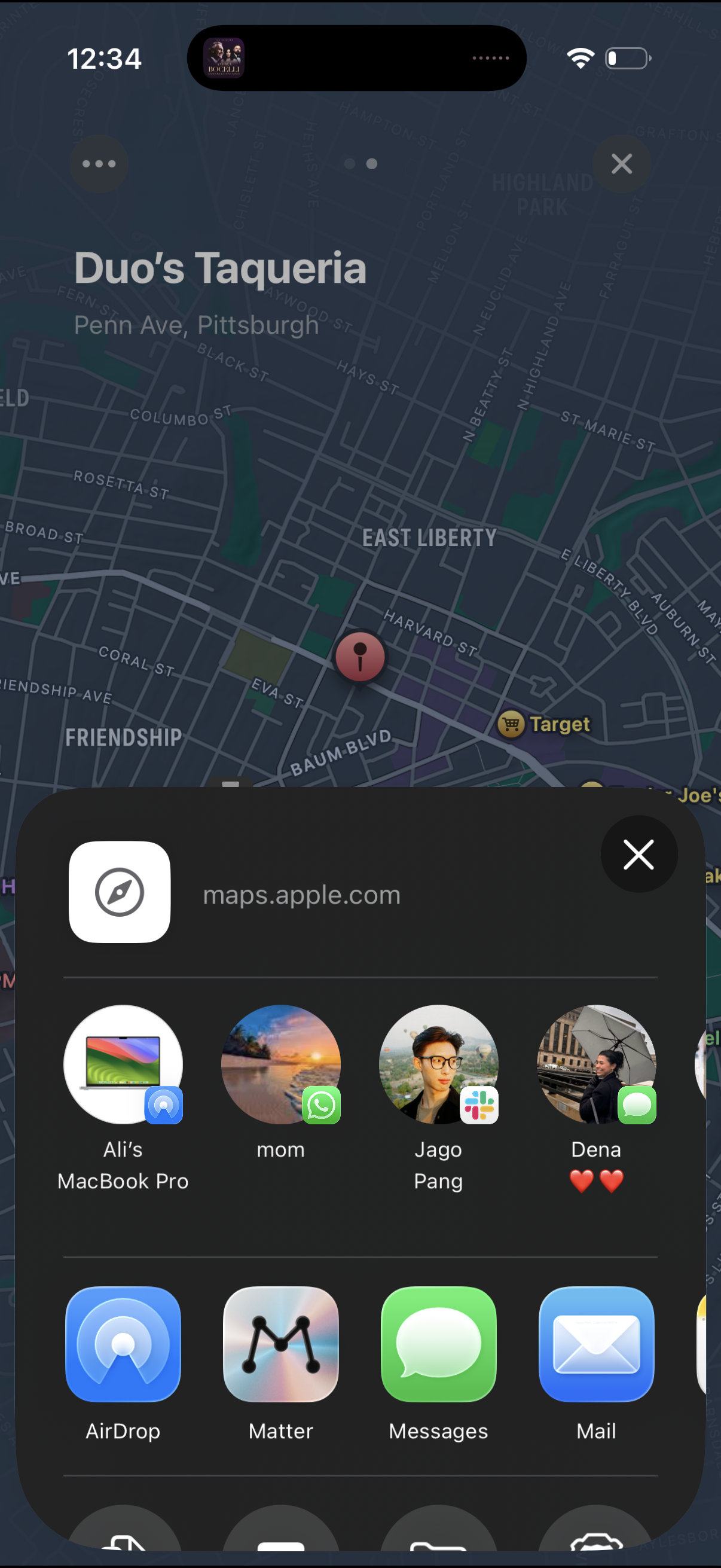 canopi share location link