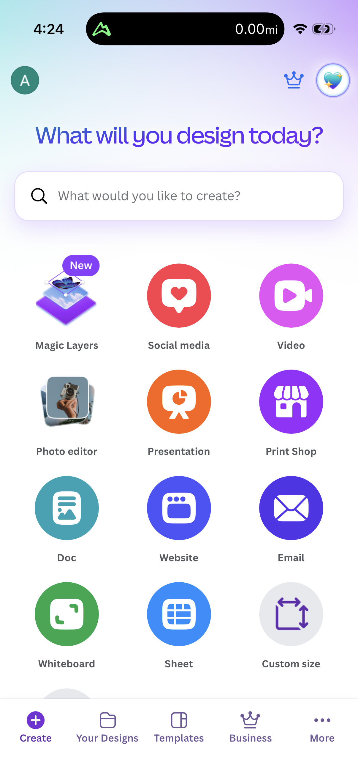 Step 1 of canva Main_tabs