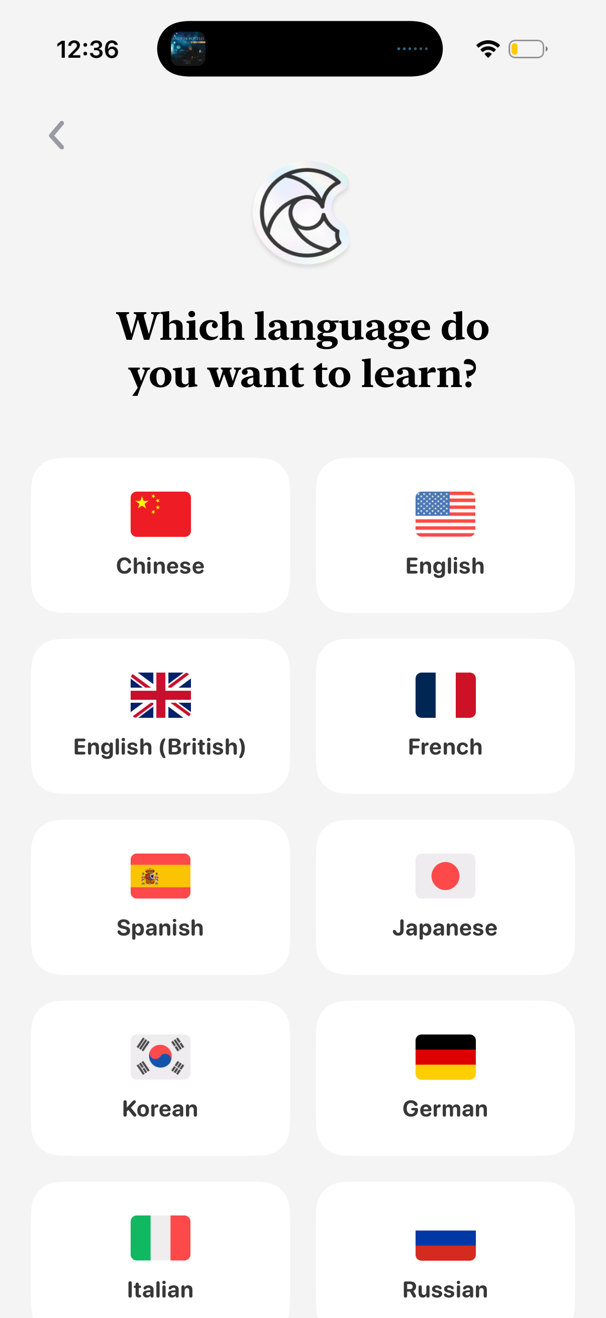 capwords choose languages