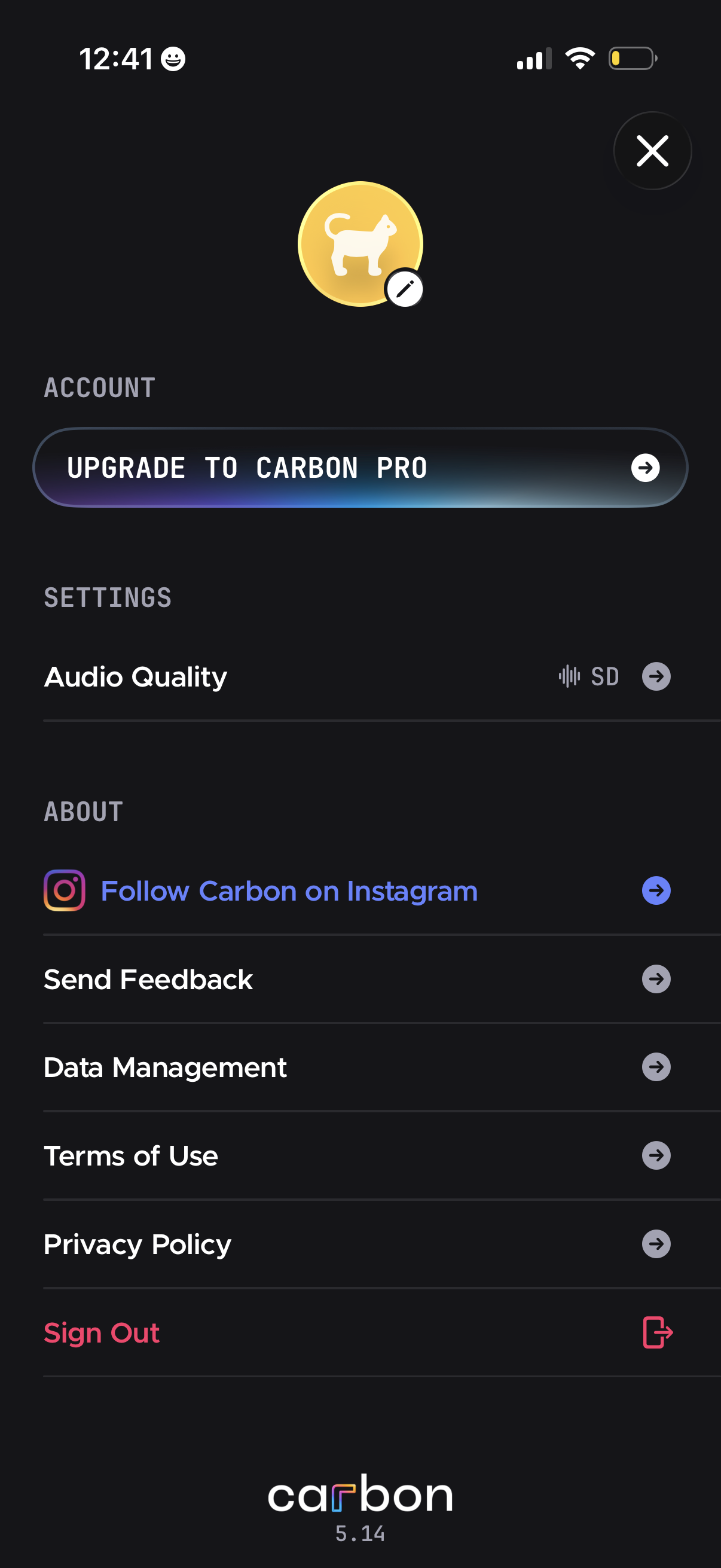 carbon app screenshot 2