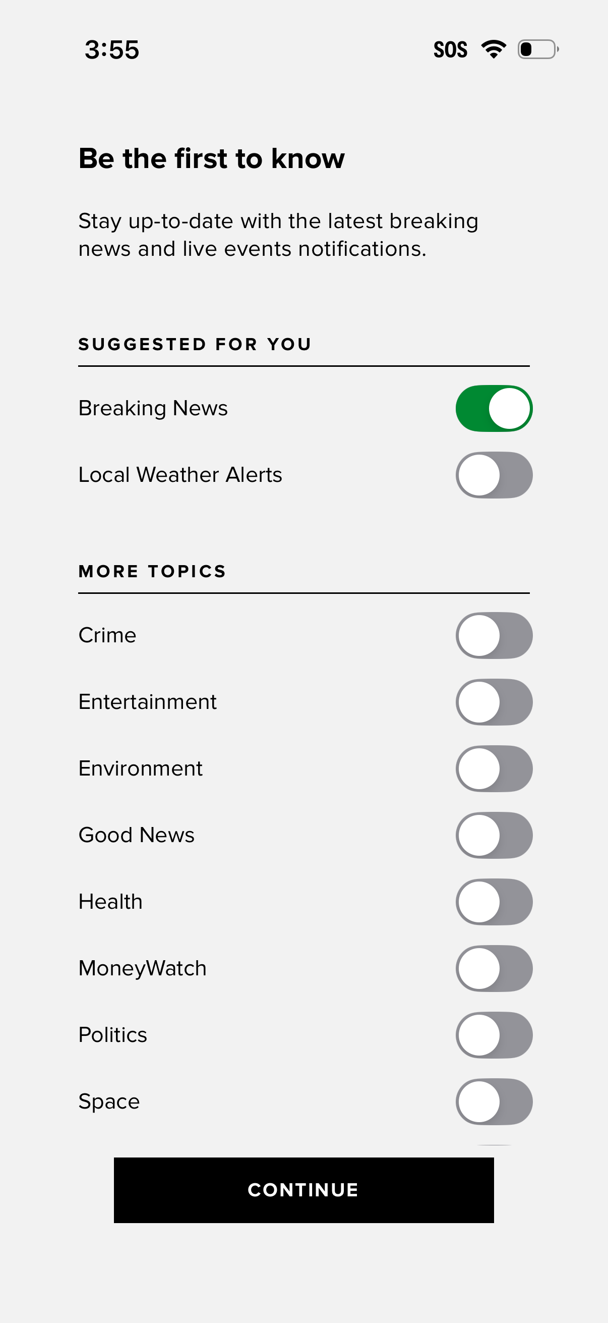 cbs-news app screenshot 2