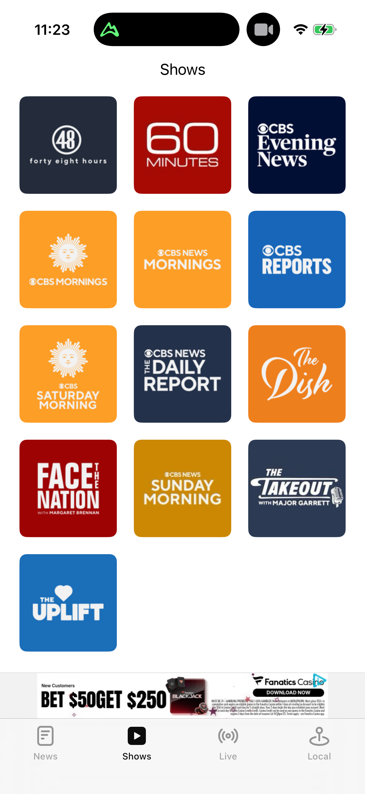 Step 2 of cbs-news Main_tabs