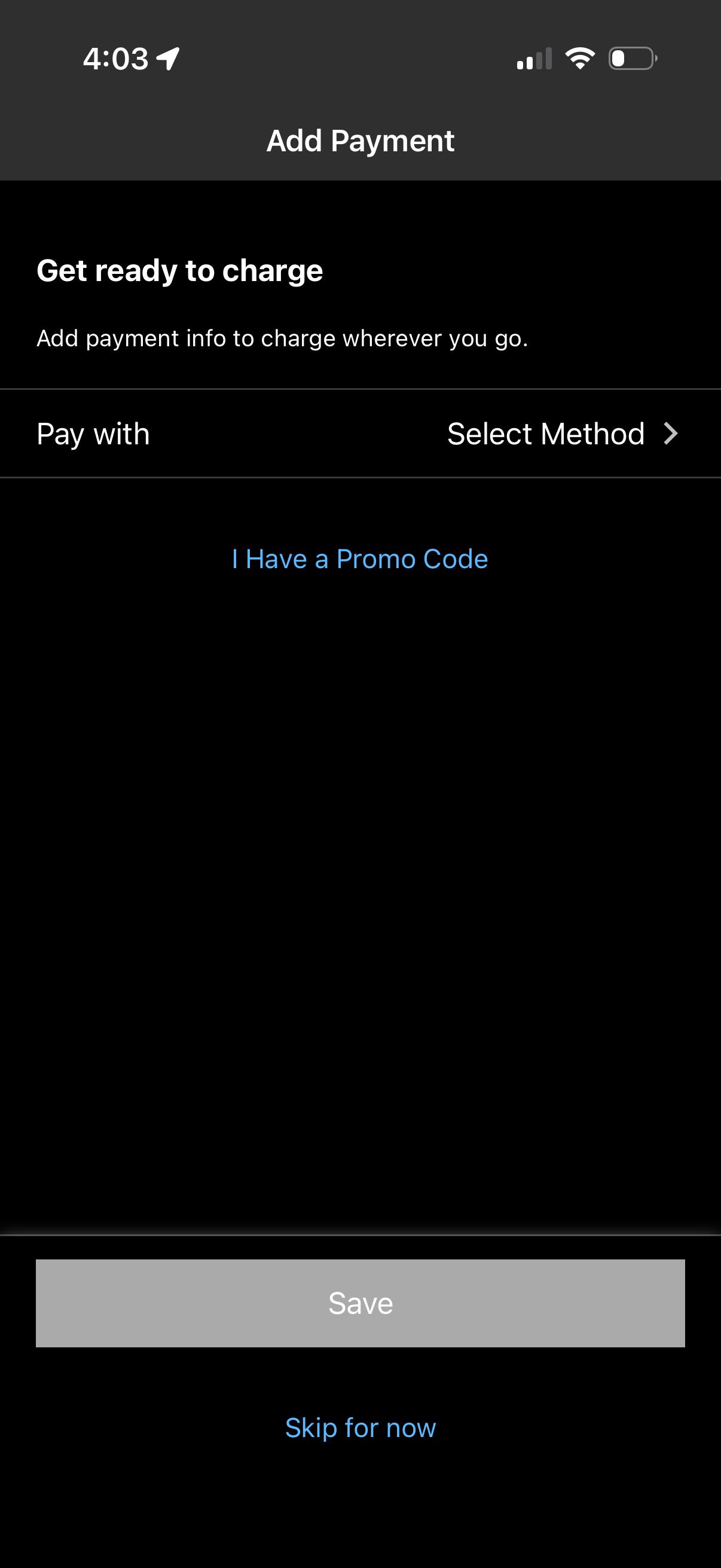 chargepoint app screenshot 3