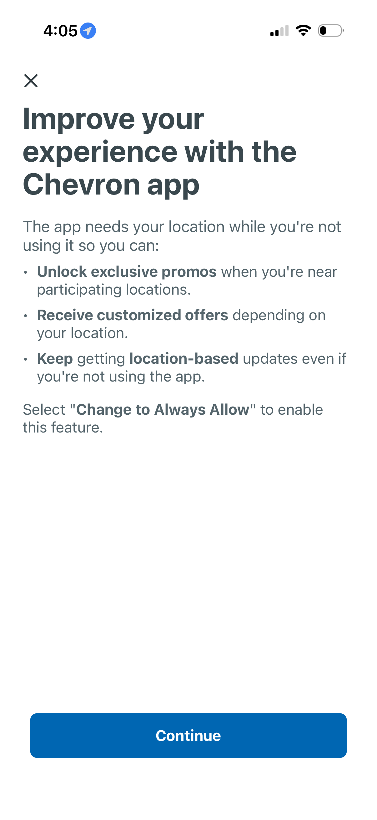 chevron app screenshot 6