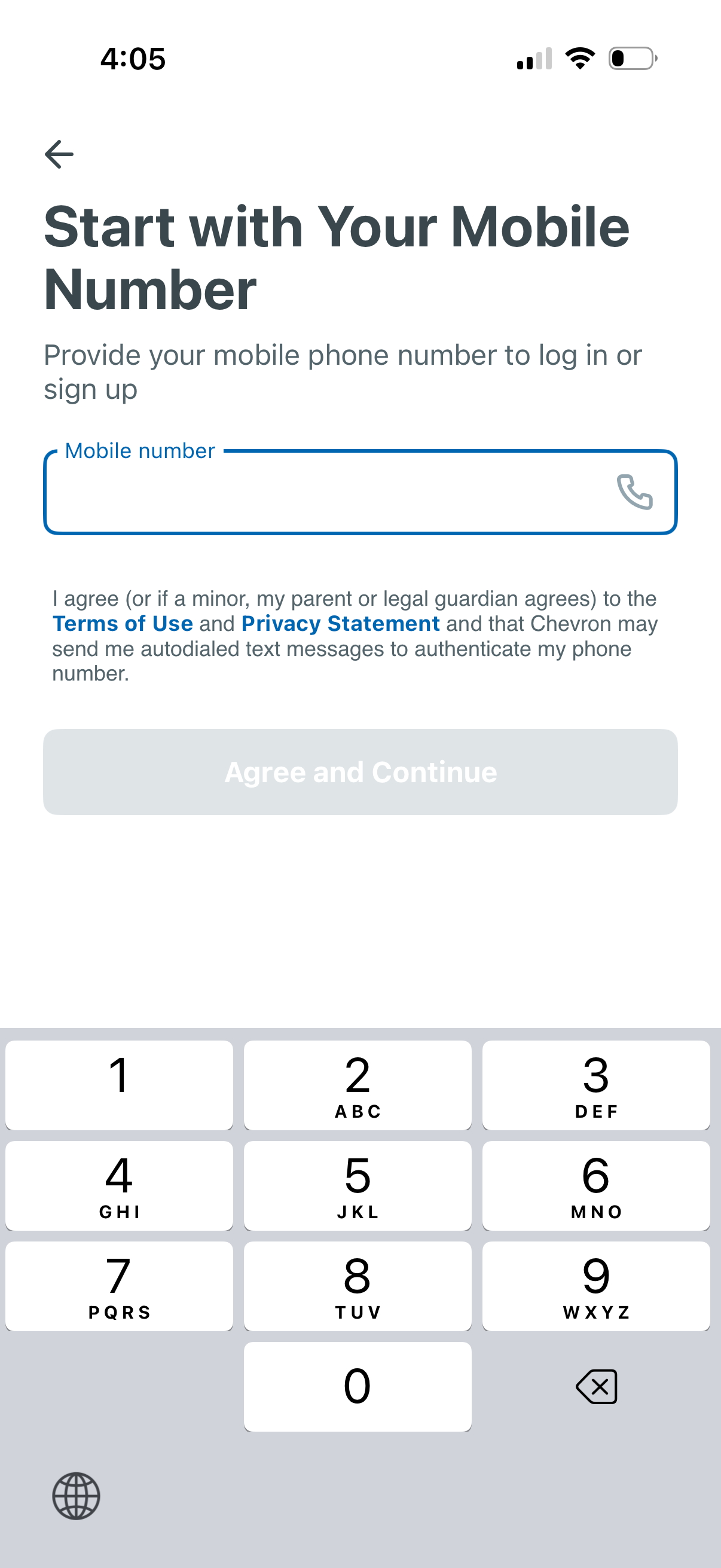 chevron app screenshot 2