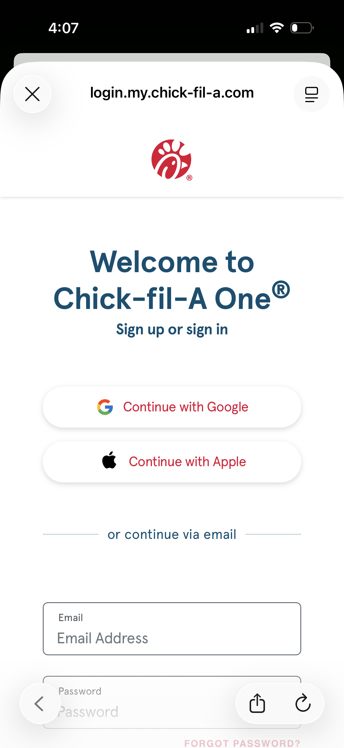 chick-fil-a app screenshot 5