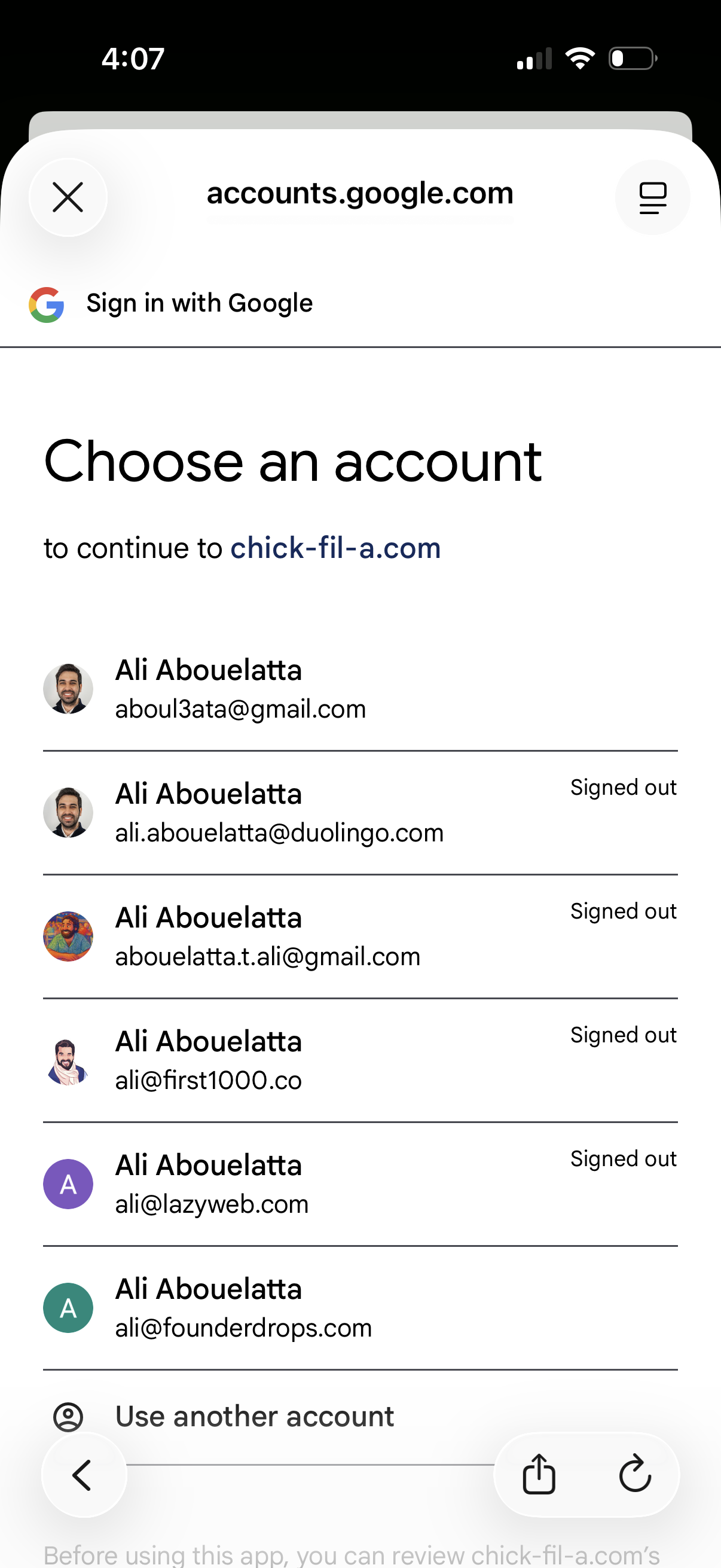 chick-fil-a app screenshot 4