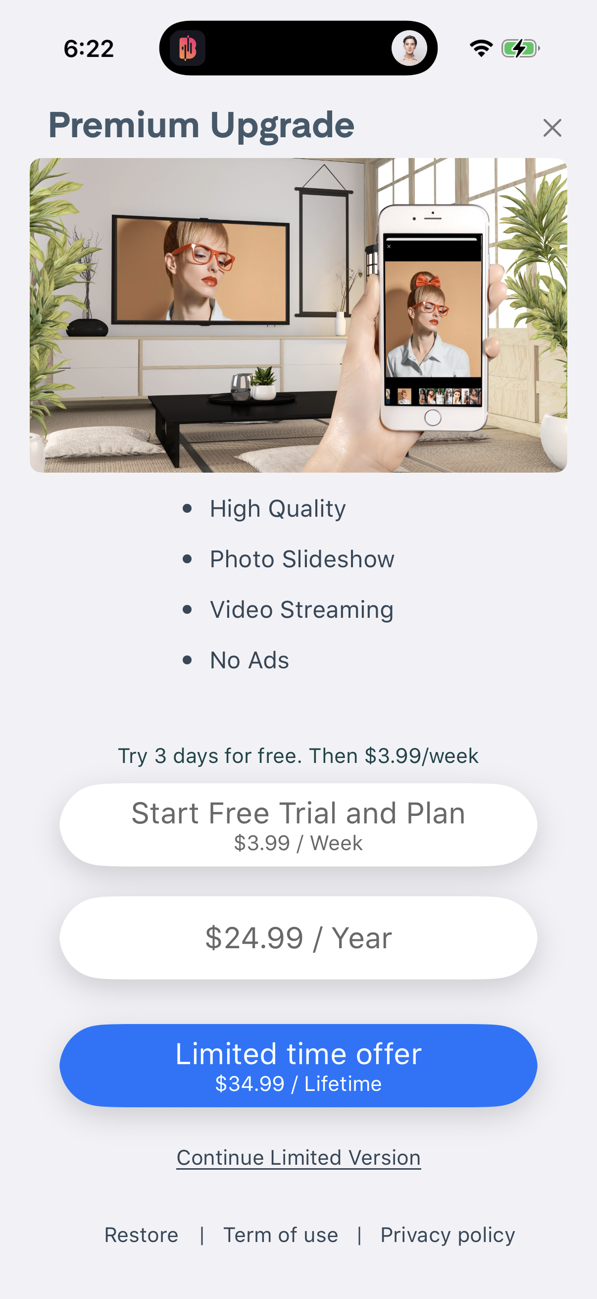 chromecaster app screenshot 3